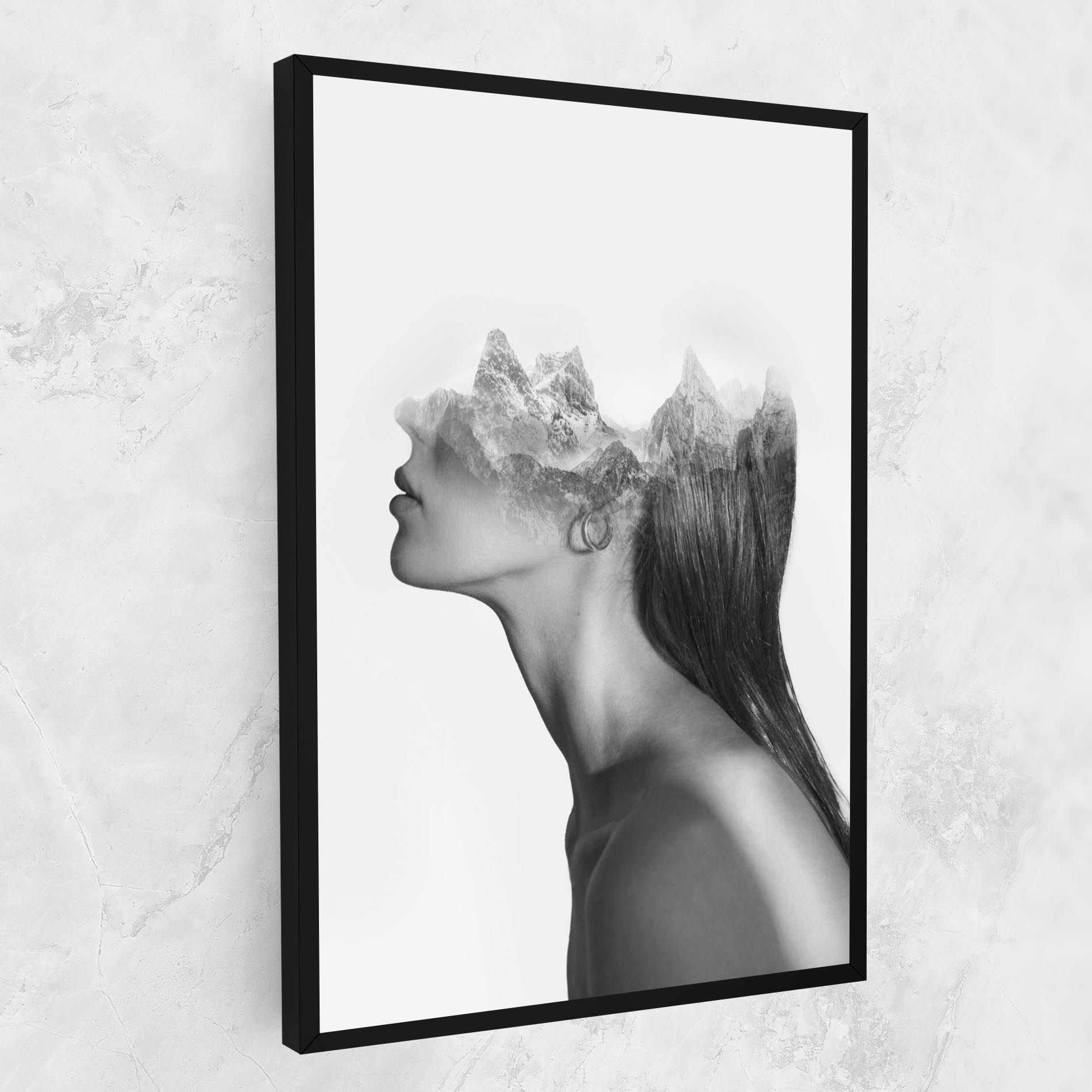 Woman Mountains View mockup 1