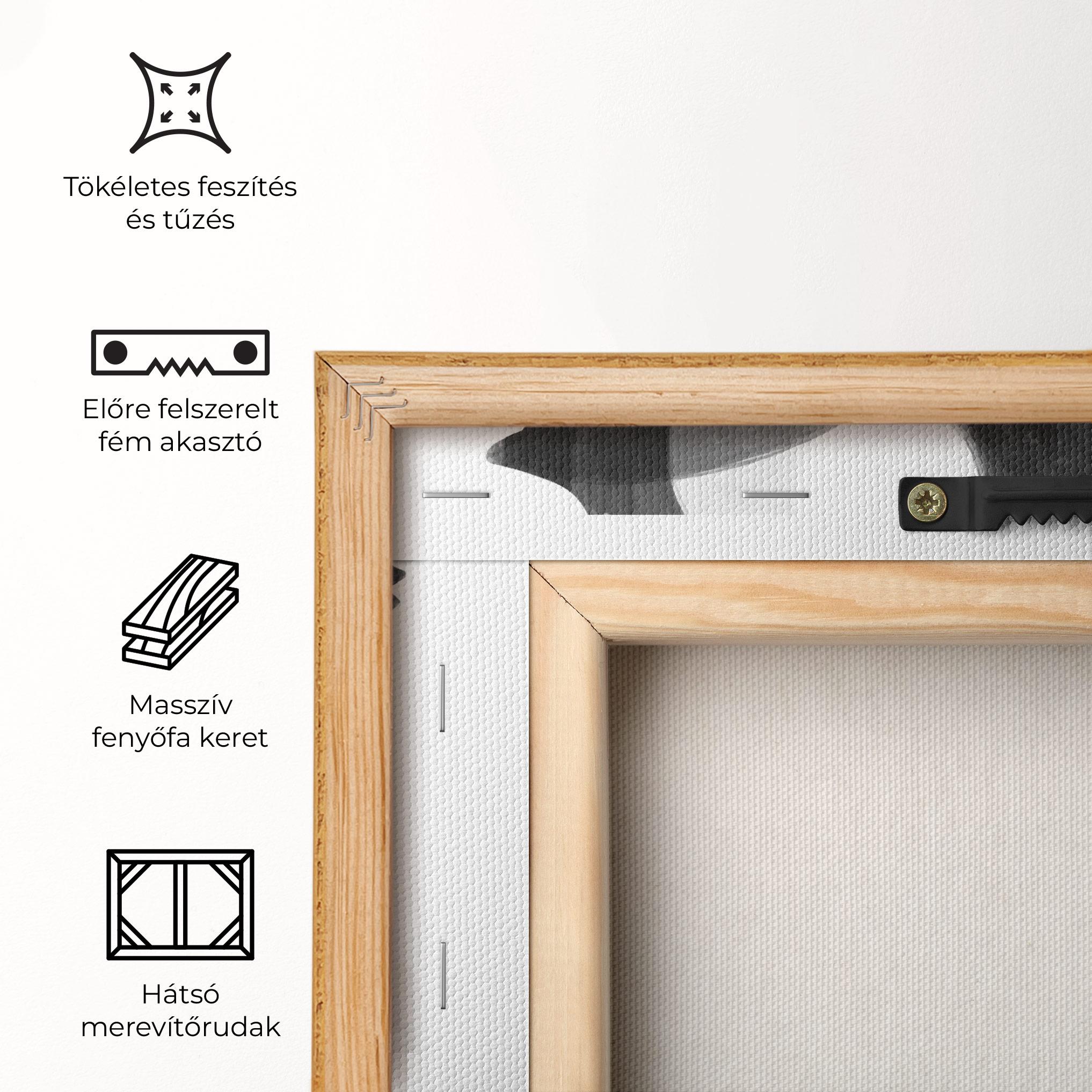 Vászonkép Abstract Grey Couple mockup 5