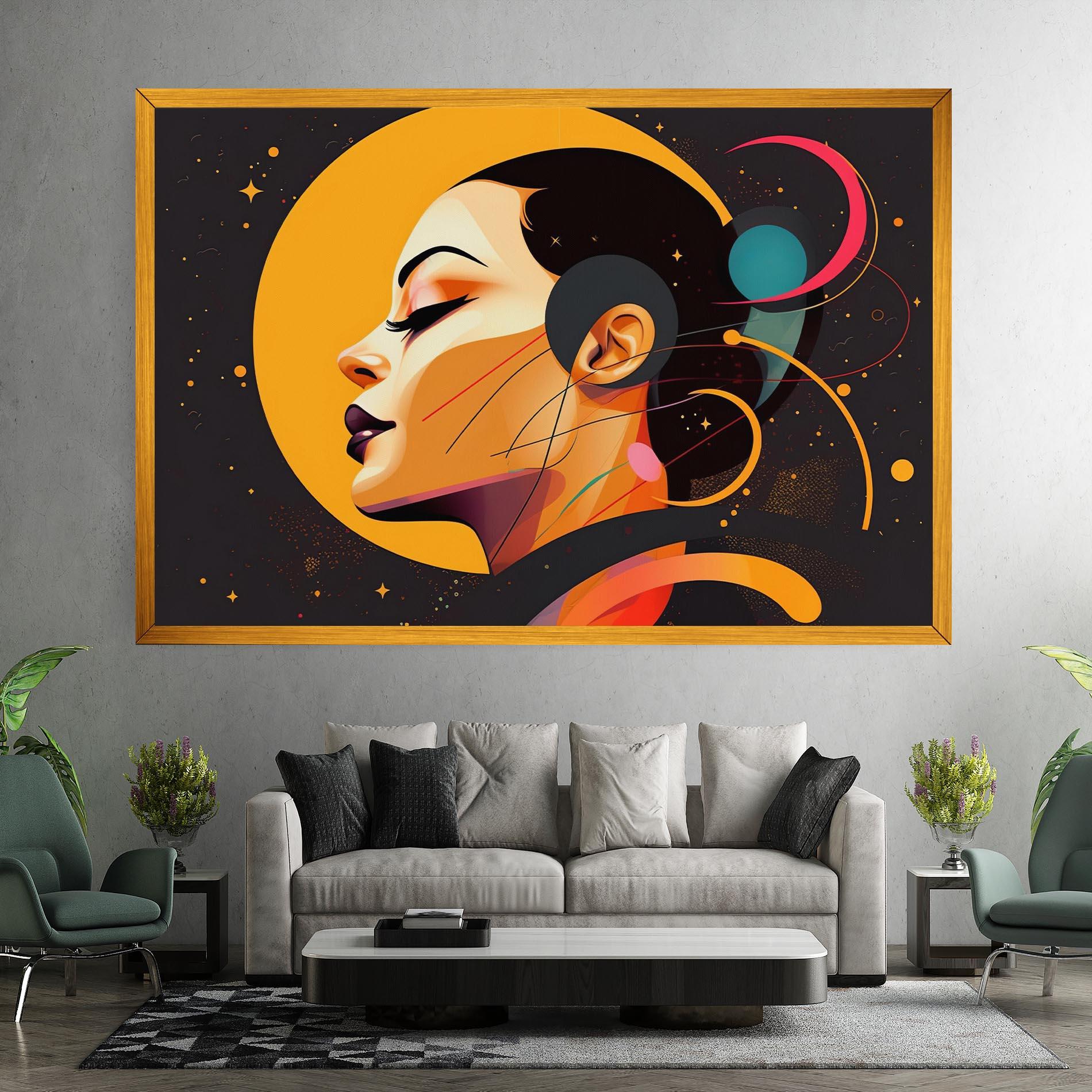 Vászonkép Synthetic Female mockup 7