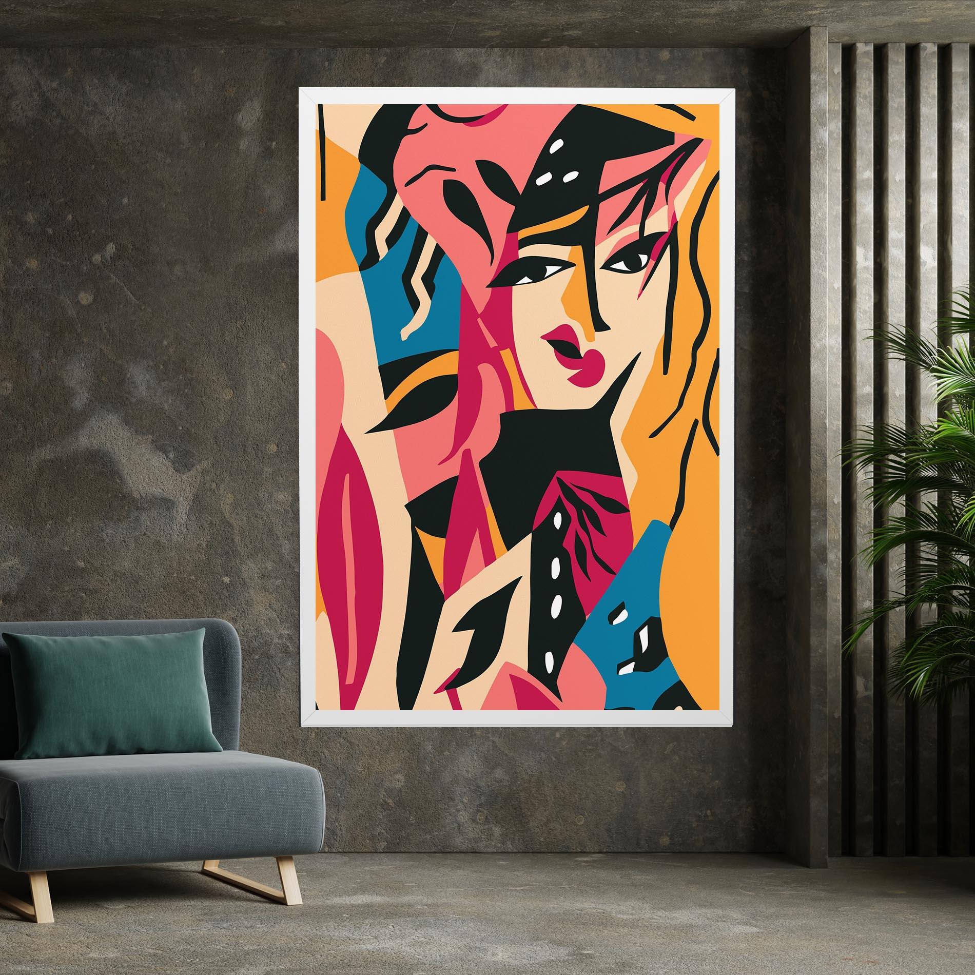 Vászonkép Crowd Face mockup 7