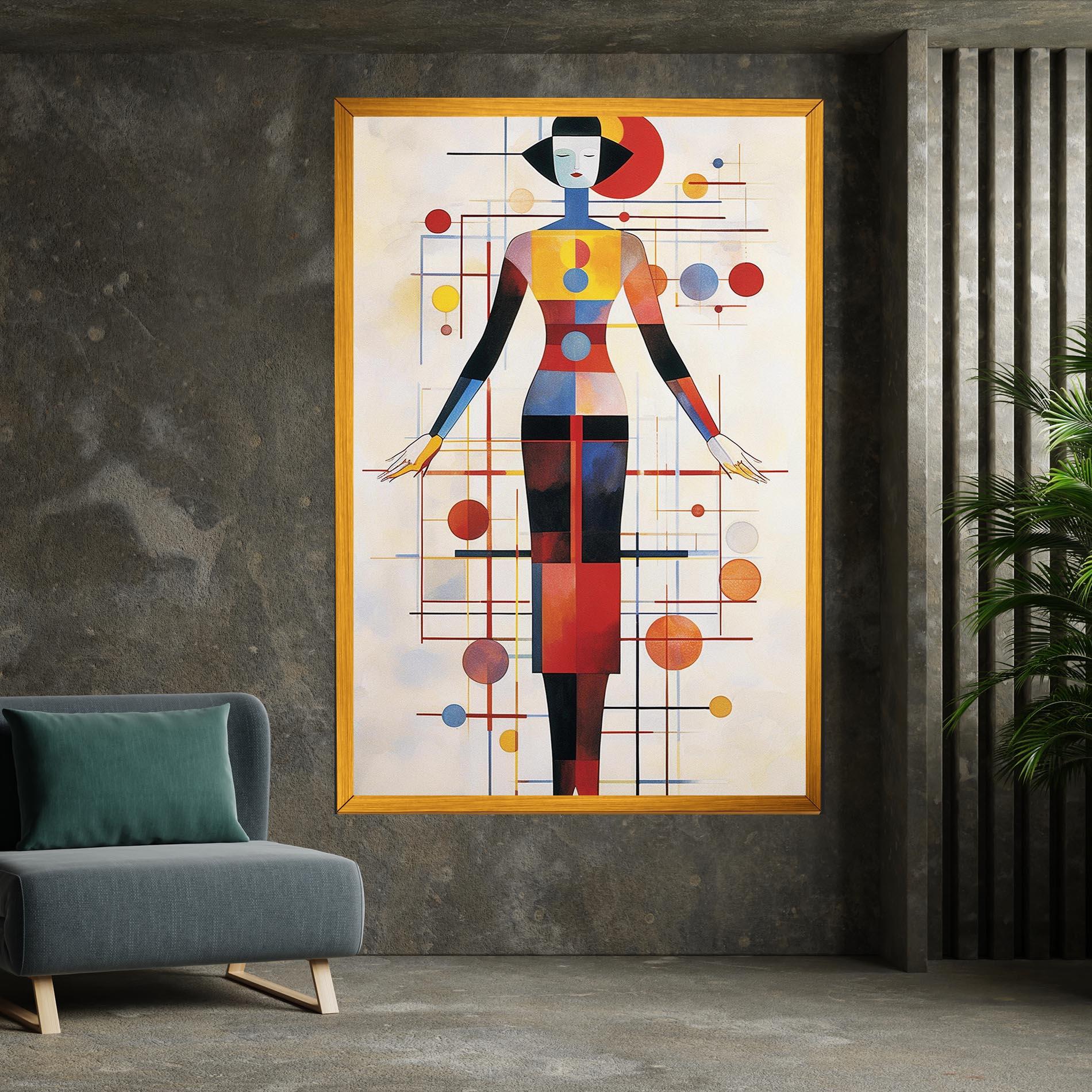 Vászonkép Poster Woman Artist mockup 7