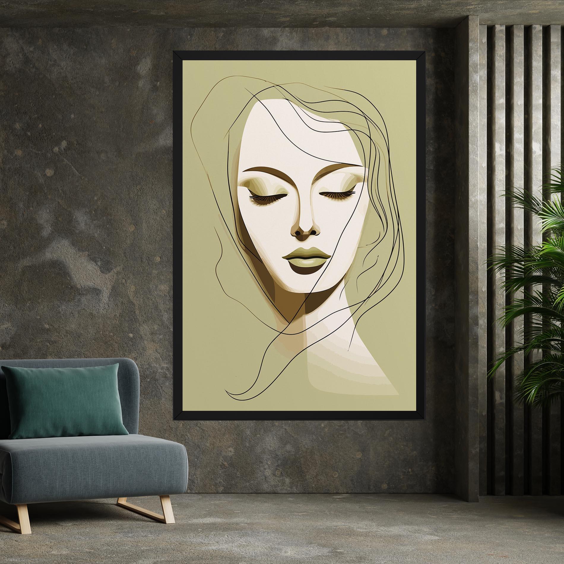 Vászonkép Cream Womans Face mockup 7