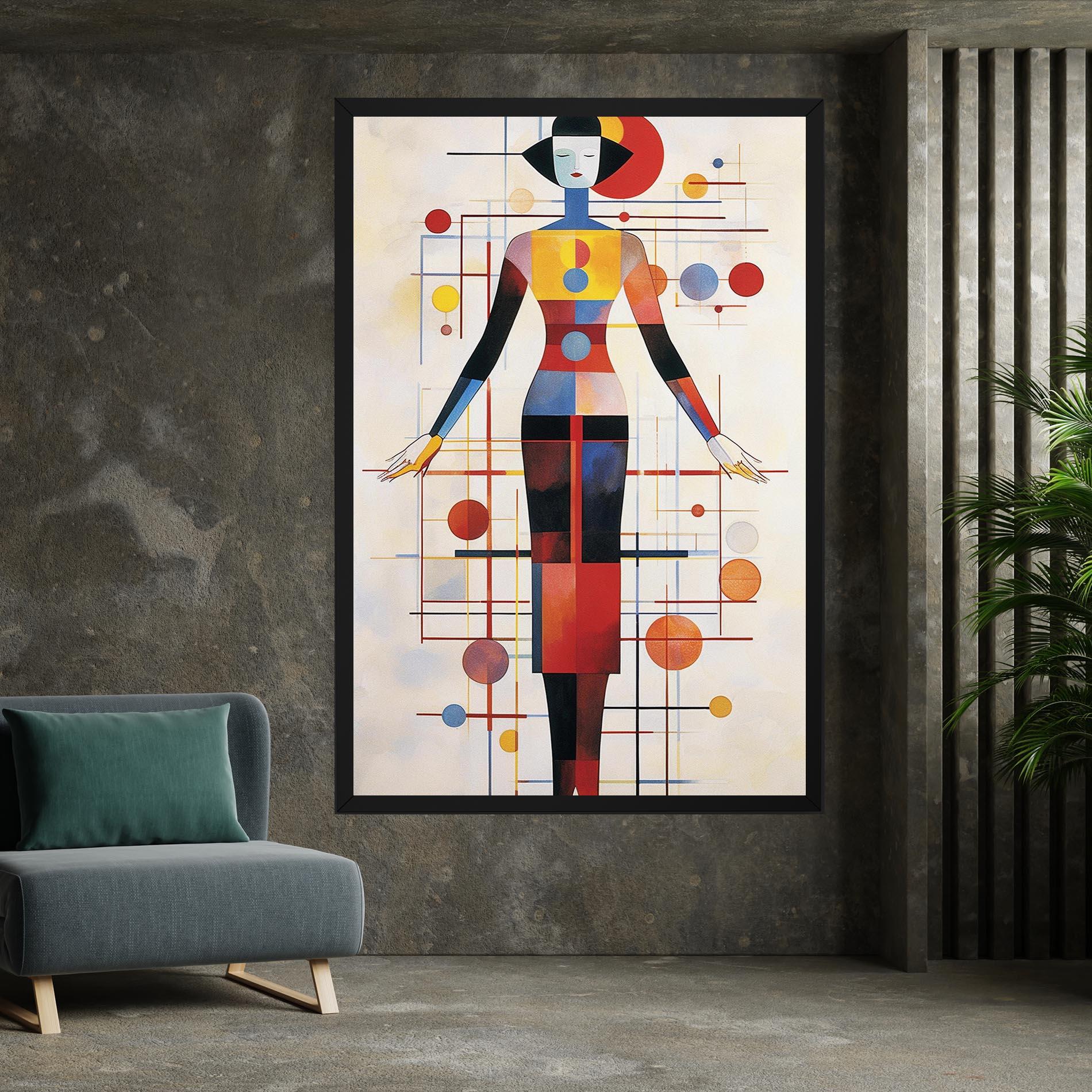 Vászonkép Poster Woman Artist mockup 7