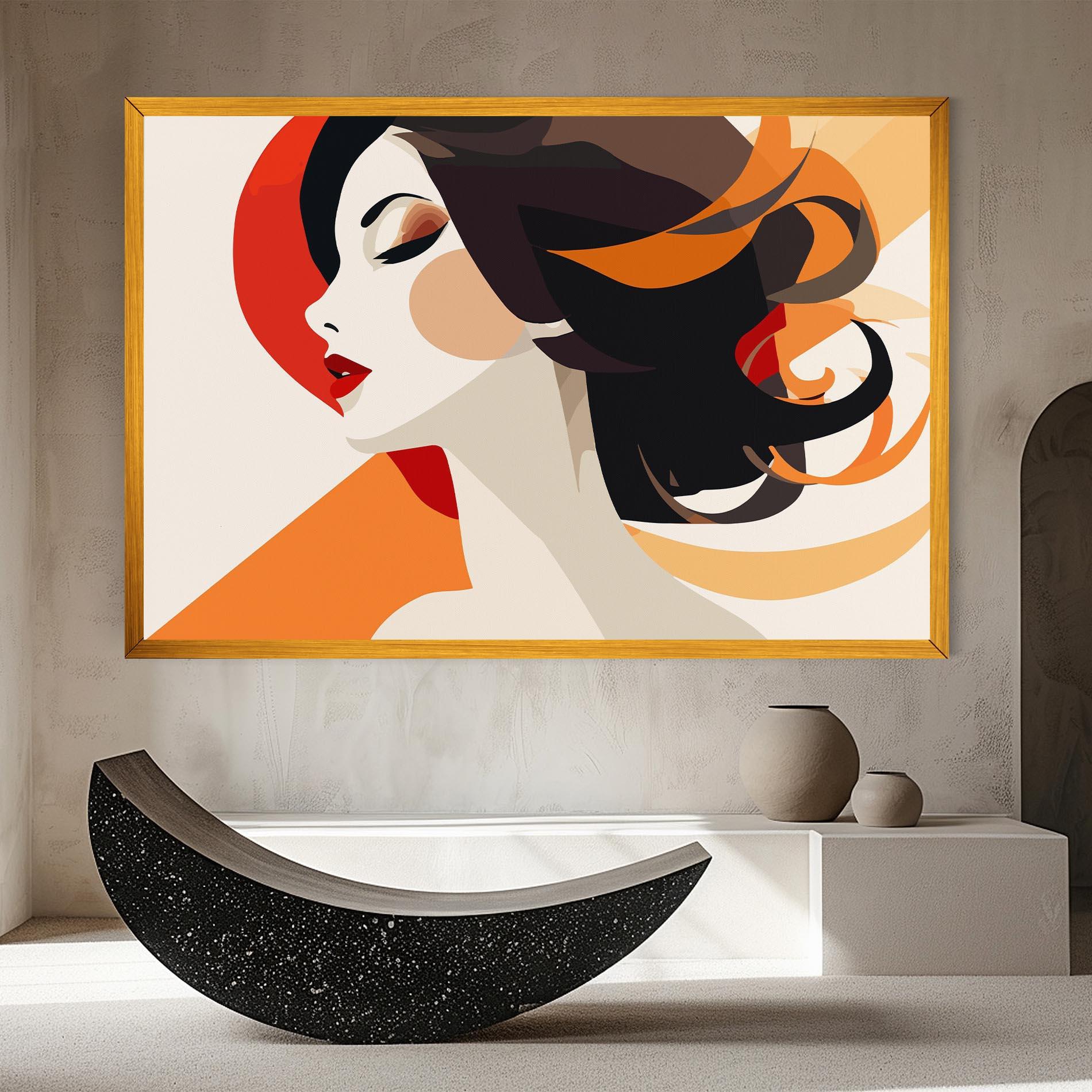 Vászonkép Abstract Autumn Woman mockup 8