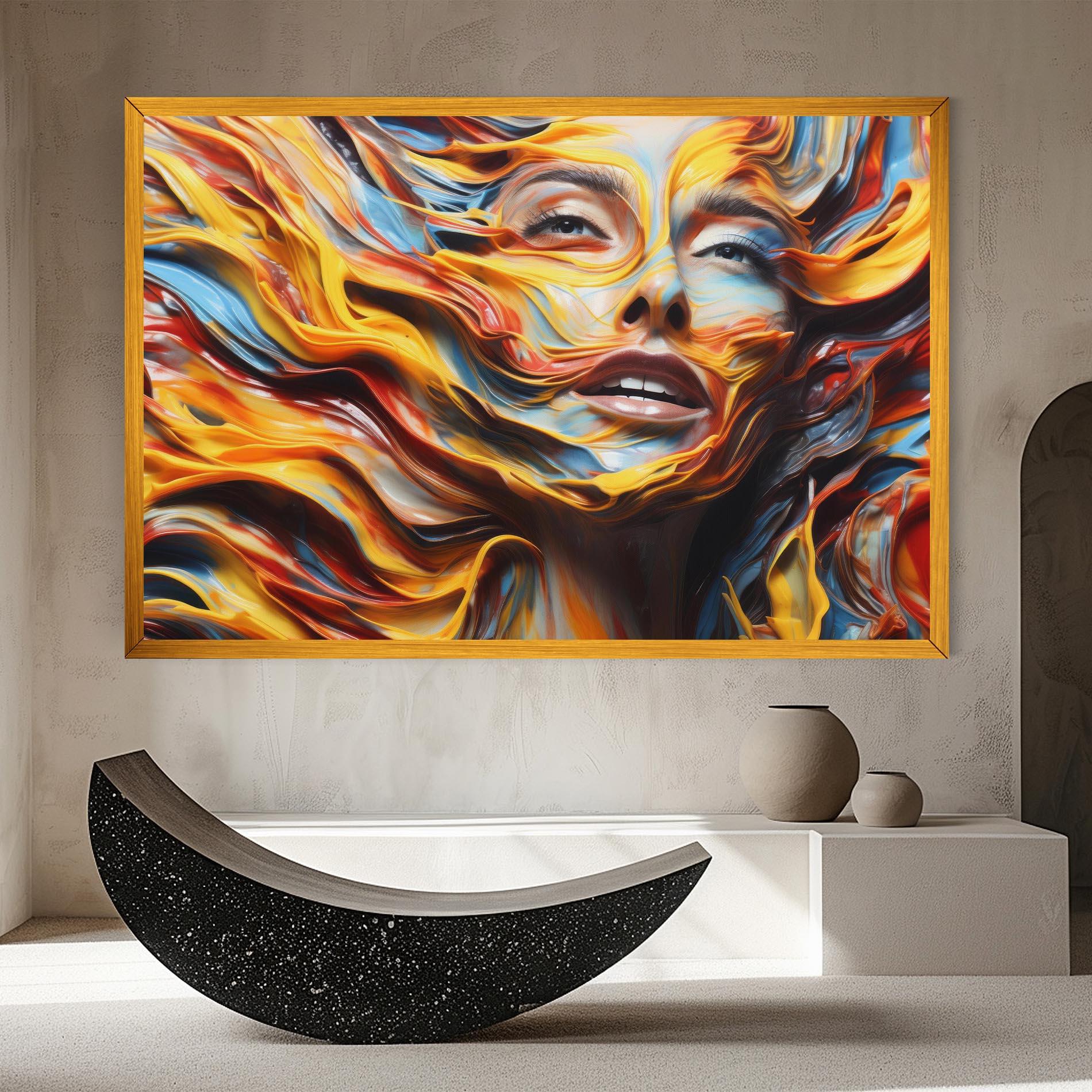 Vászonkép Painted Woman mockup 8