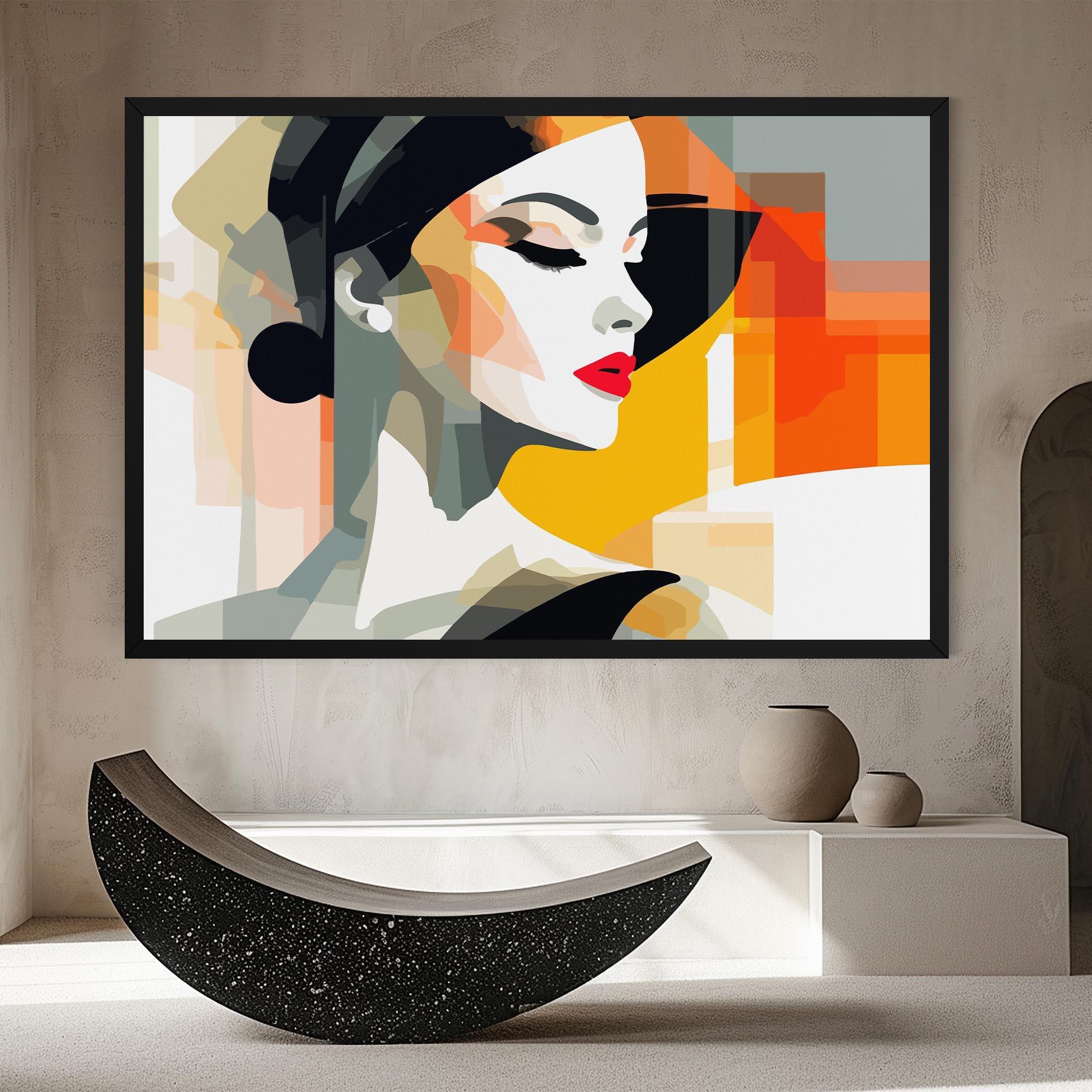 Vászonkép Art Woman View mockup 8