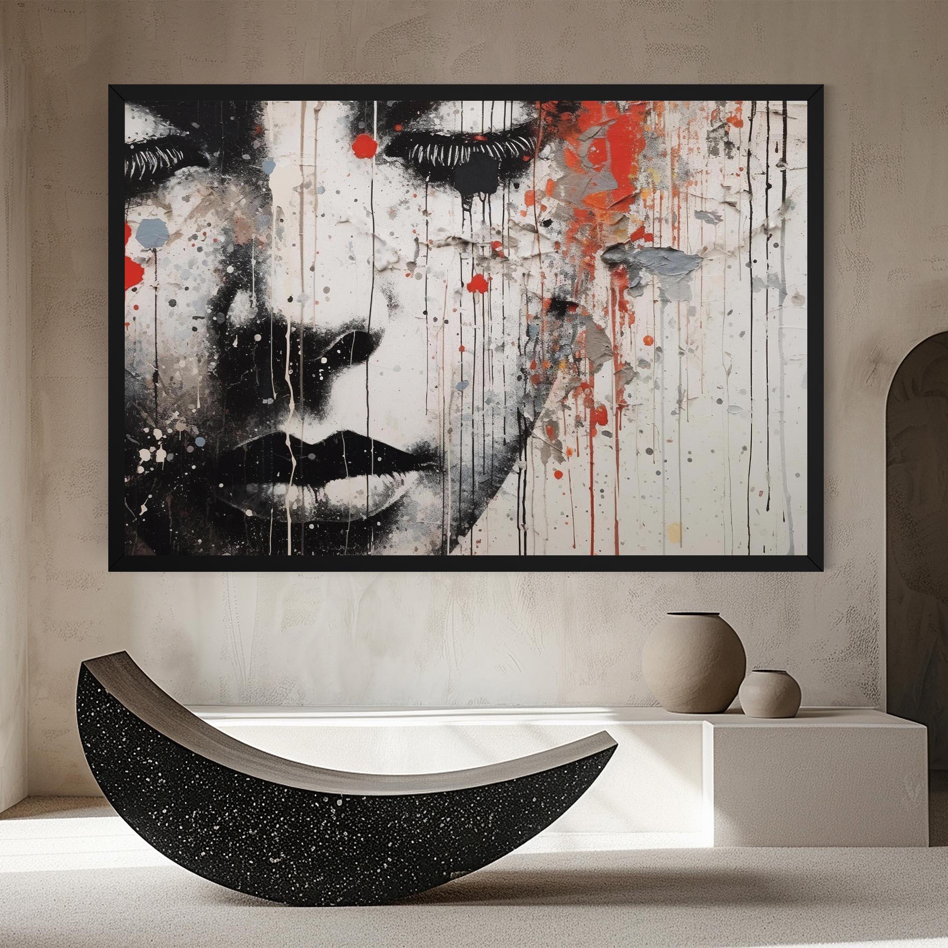 Vászonkép Ink Street Graffiti mockup 8