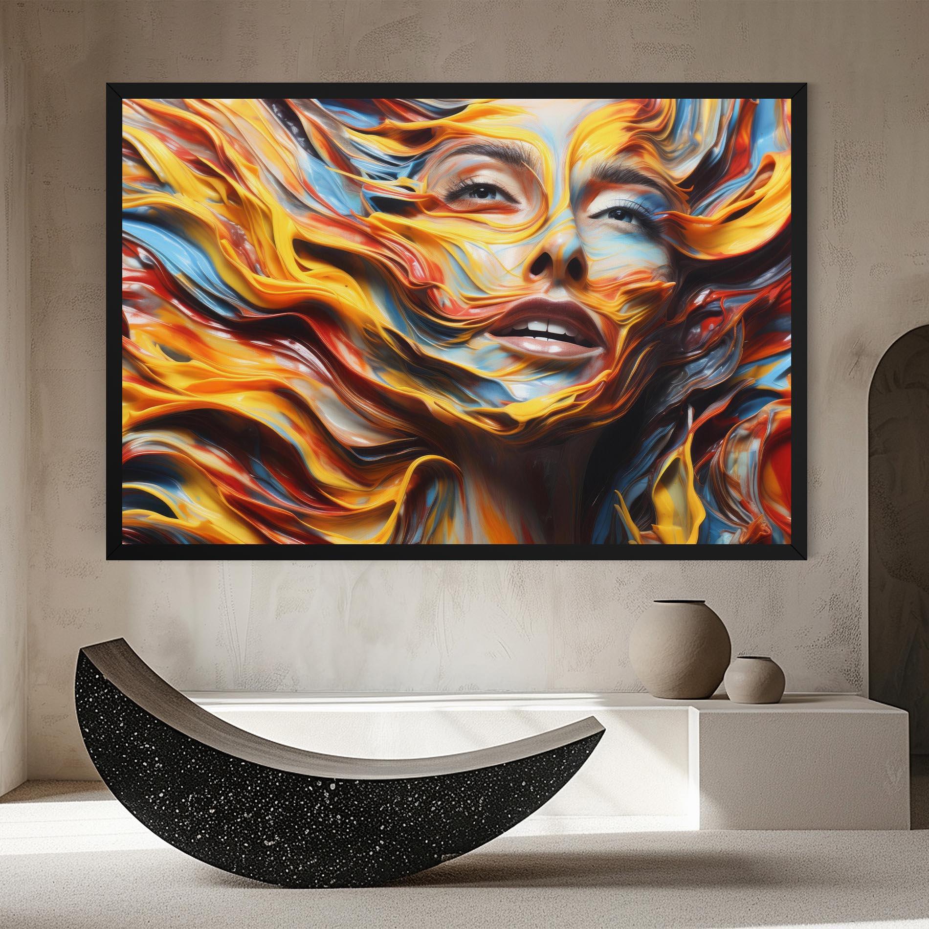 Vászonkép Painted Woman mockup 8