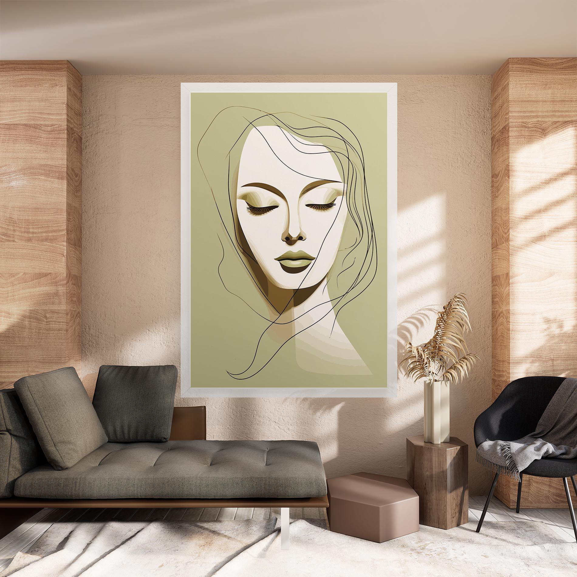 Vászonkép Cream Womans Face mockup 8