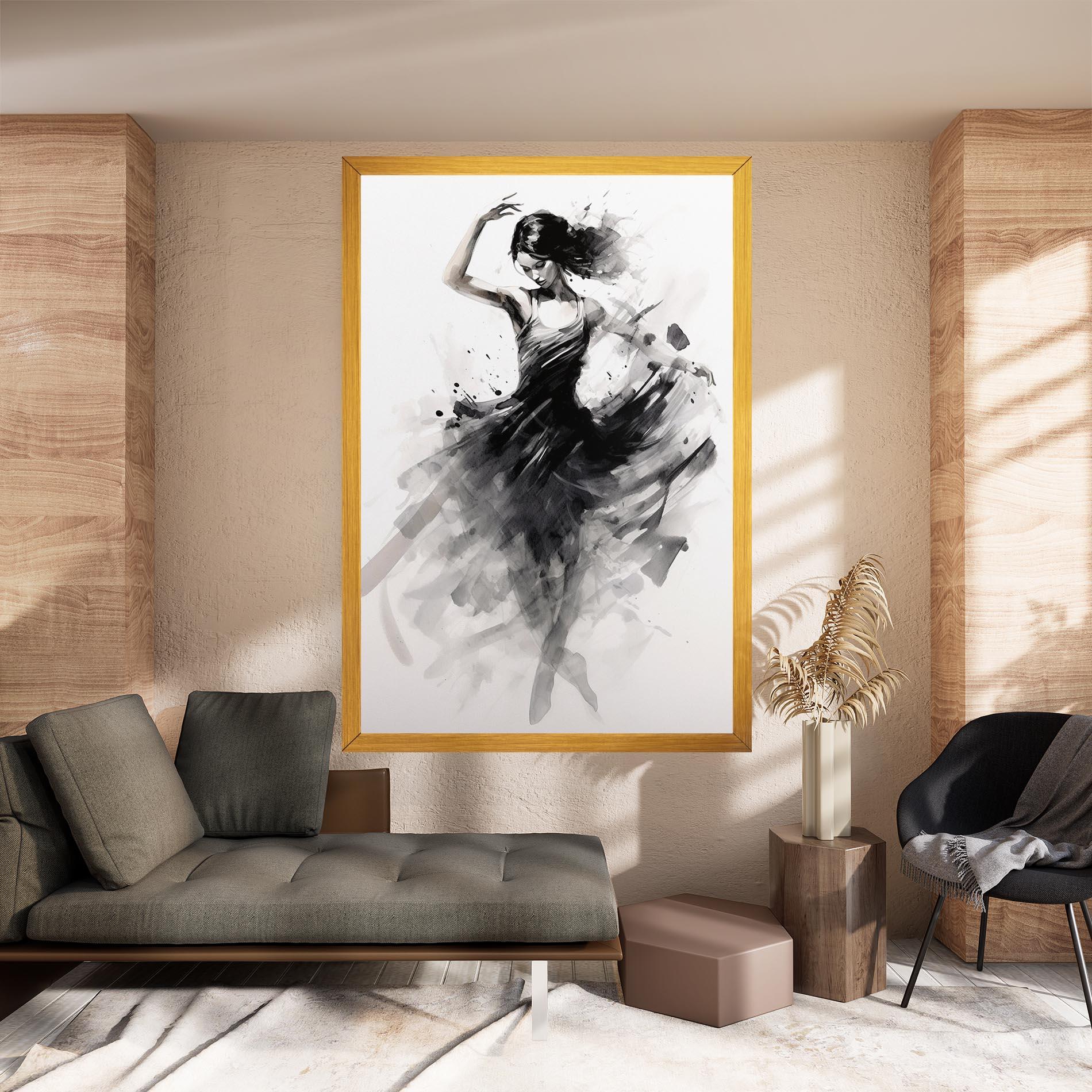 Vászonkép Dancing Woman mockup 8