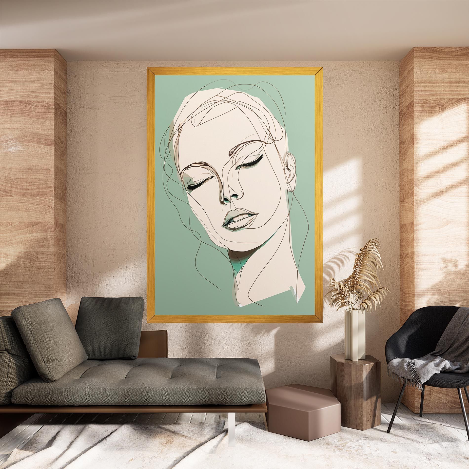 Green White Face mockup 8