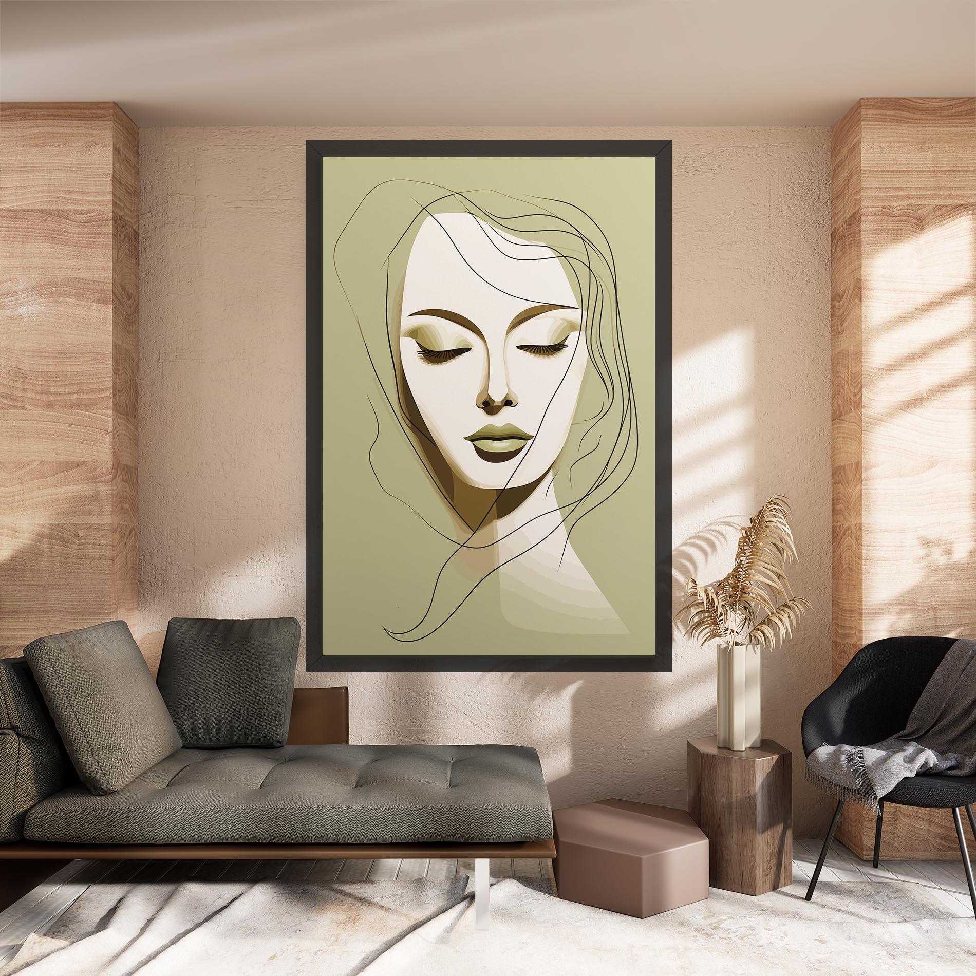 Vászonkép Cream Womans Face mockup 8