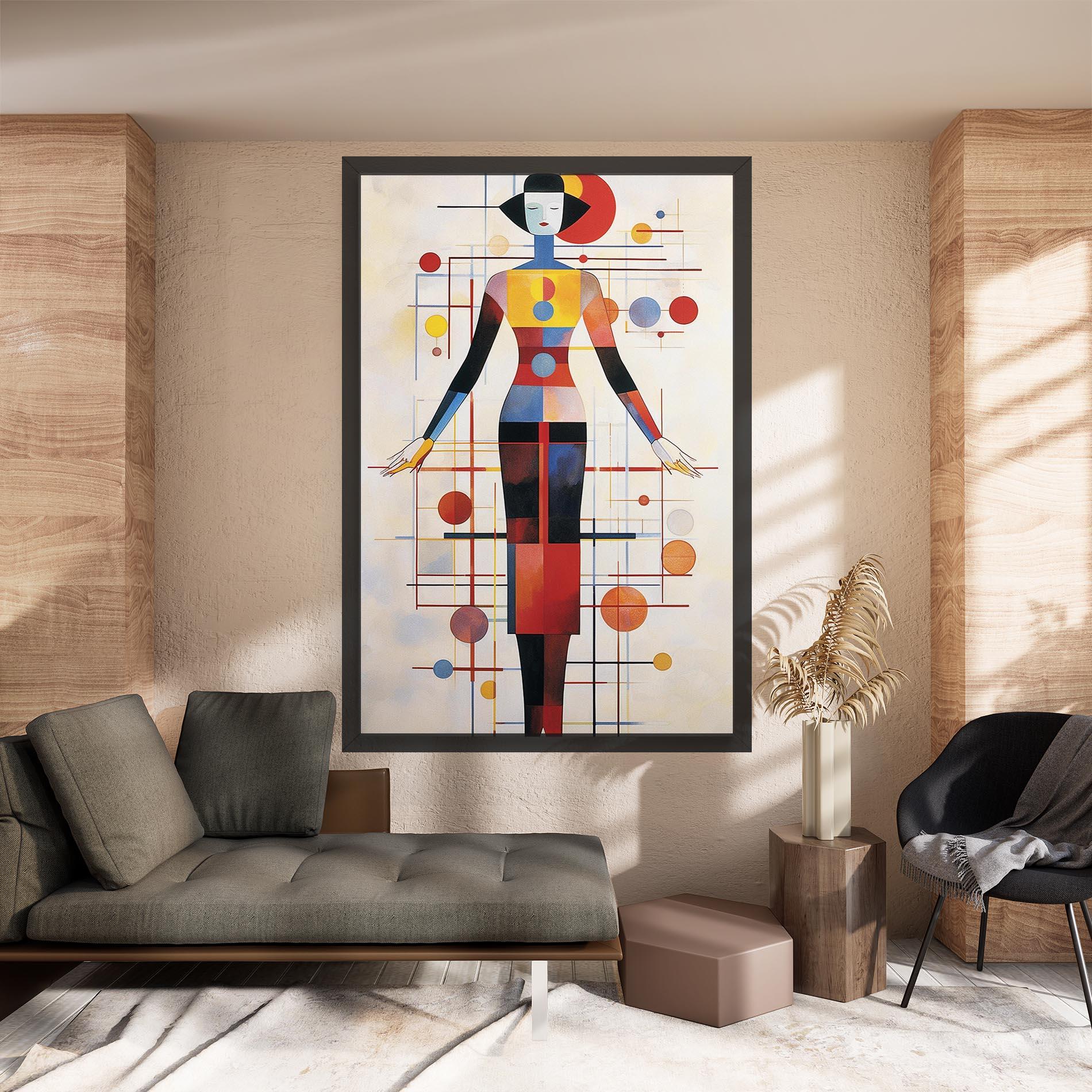 Vászonkép Poster Woman Artist mockup 8