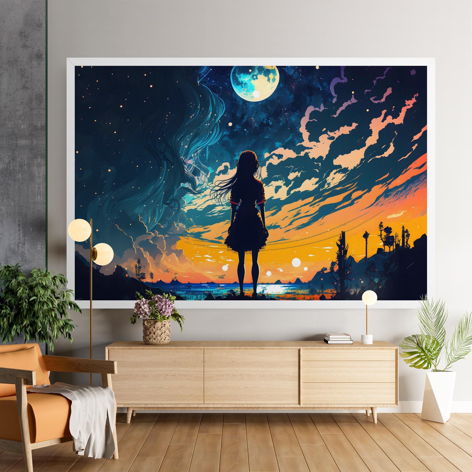 Vászonkép Mystical Woman Fairytale mockup 9