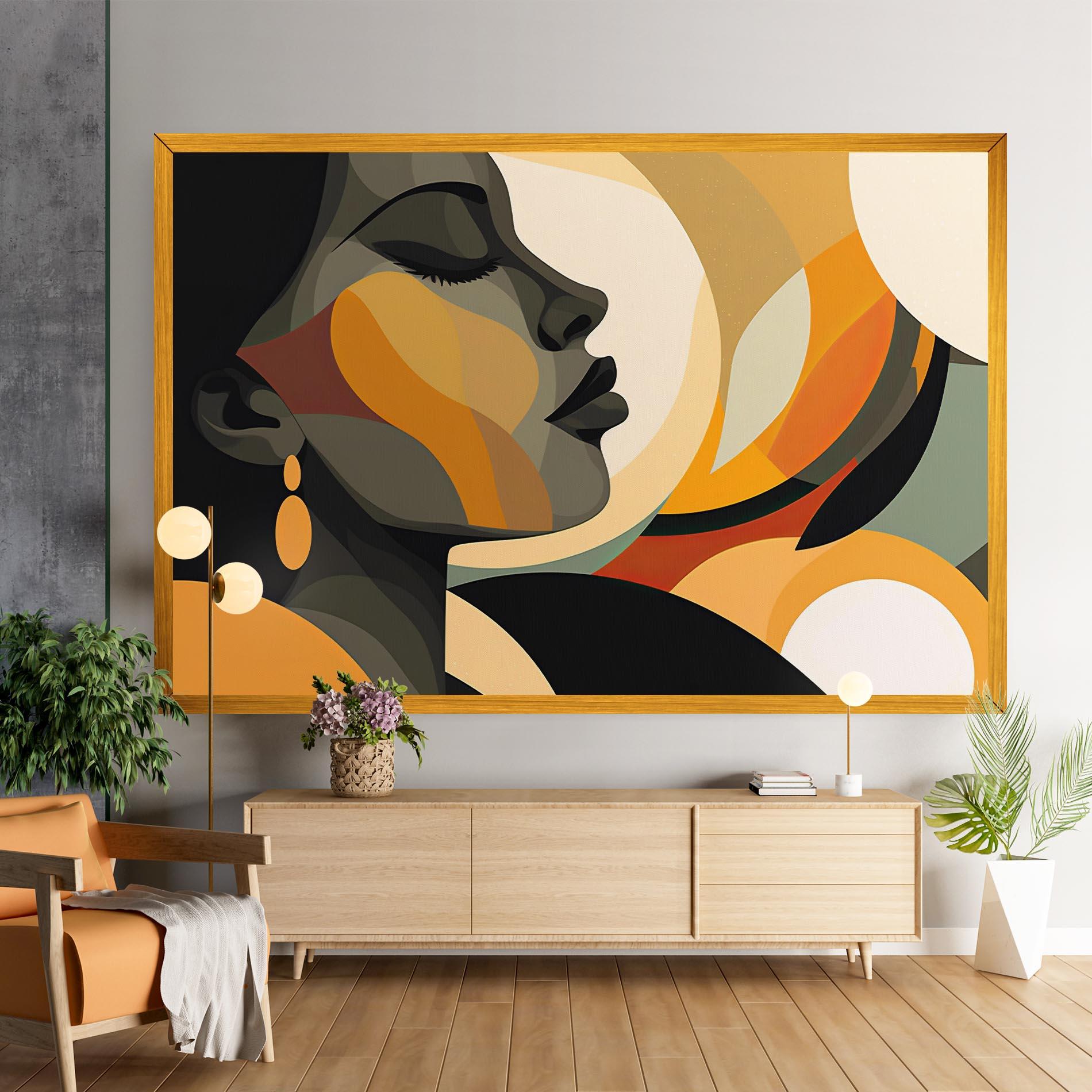 Vászonkép Dreamy Graphic Girl mockup 9