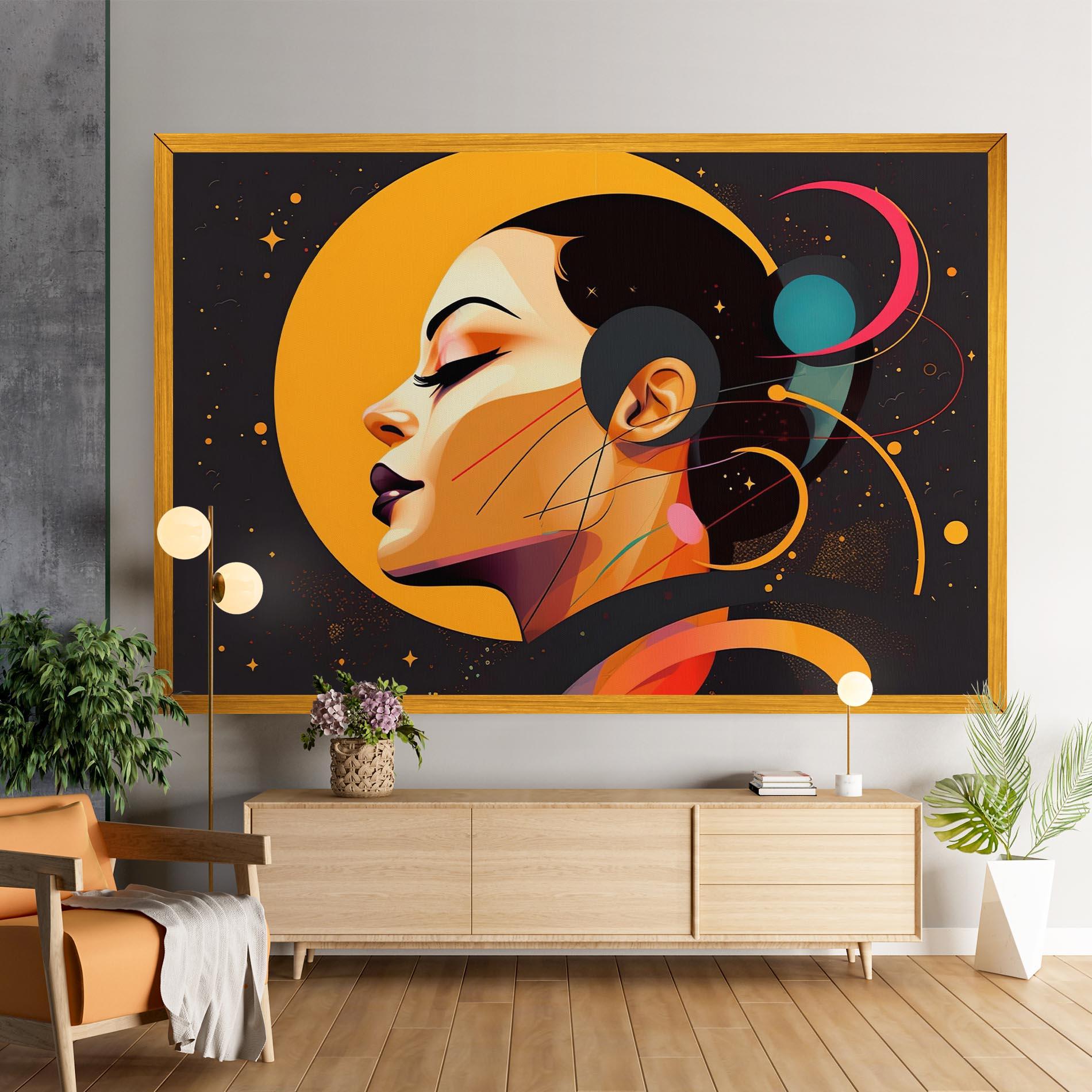 Vászonkép Synthetic Female mockup 9