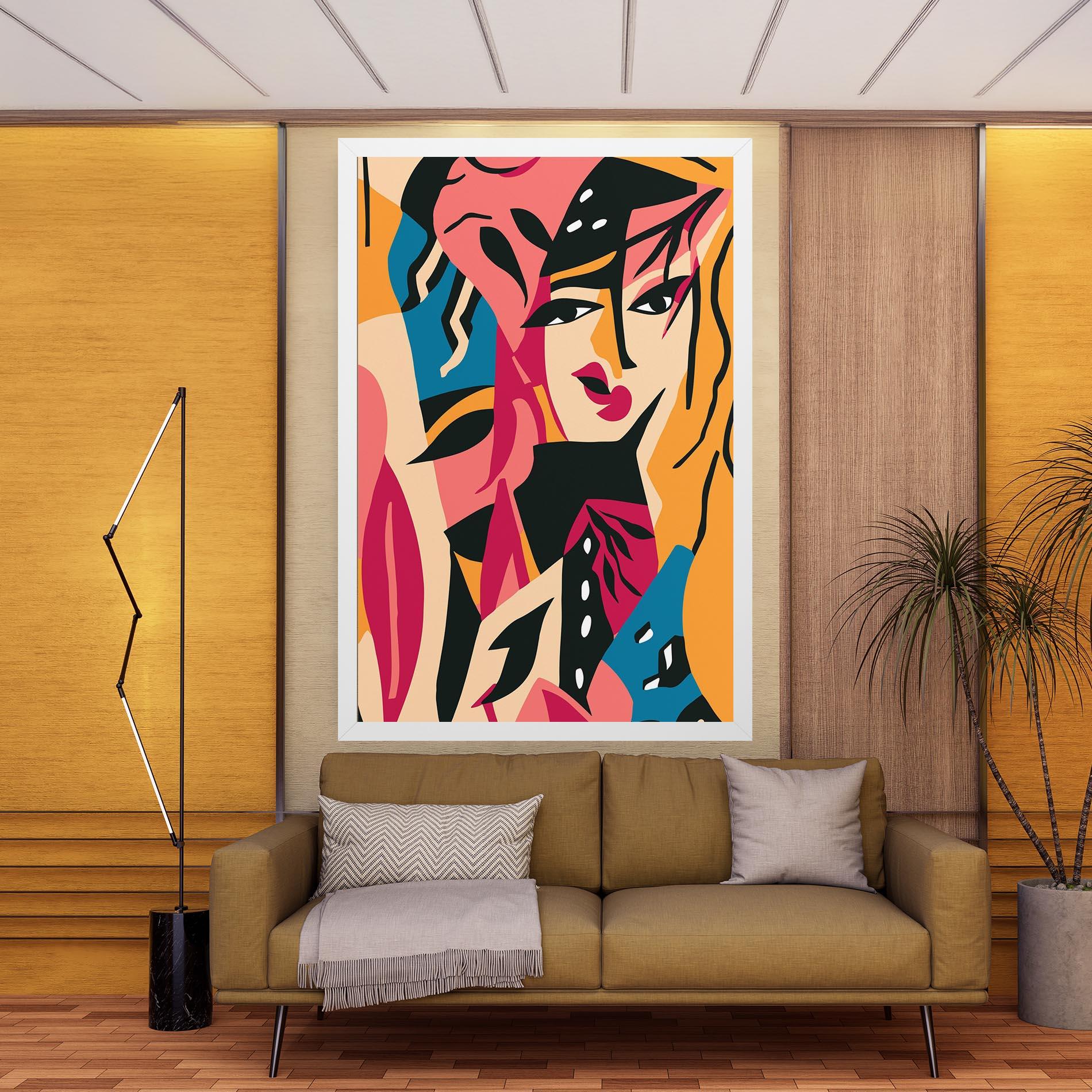 Vászonkép Crowd Face mockup 9