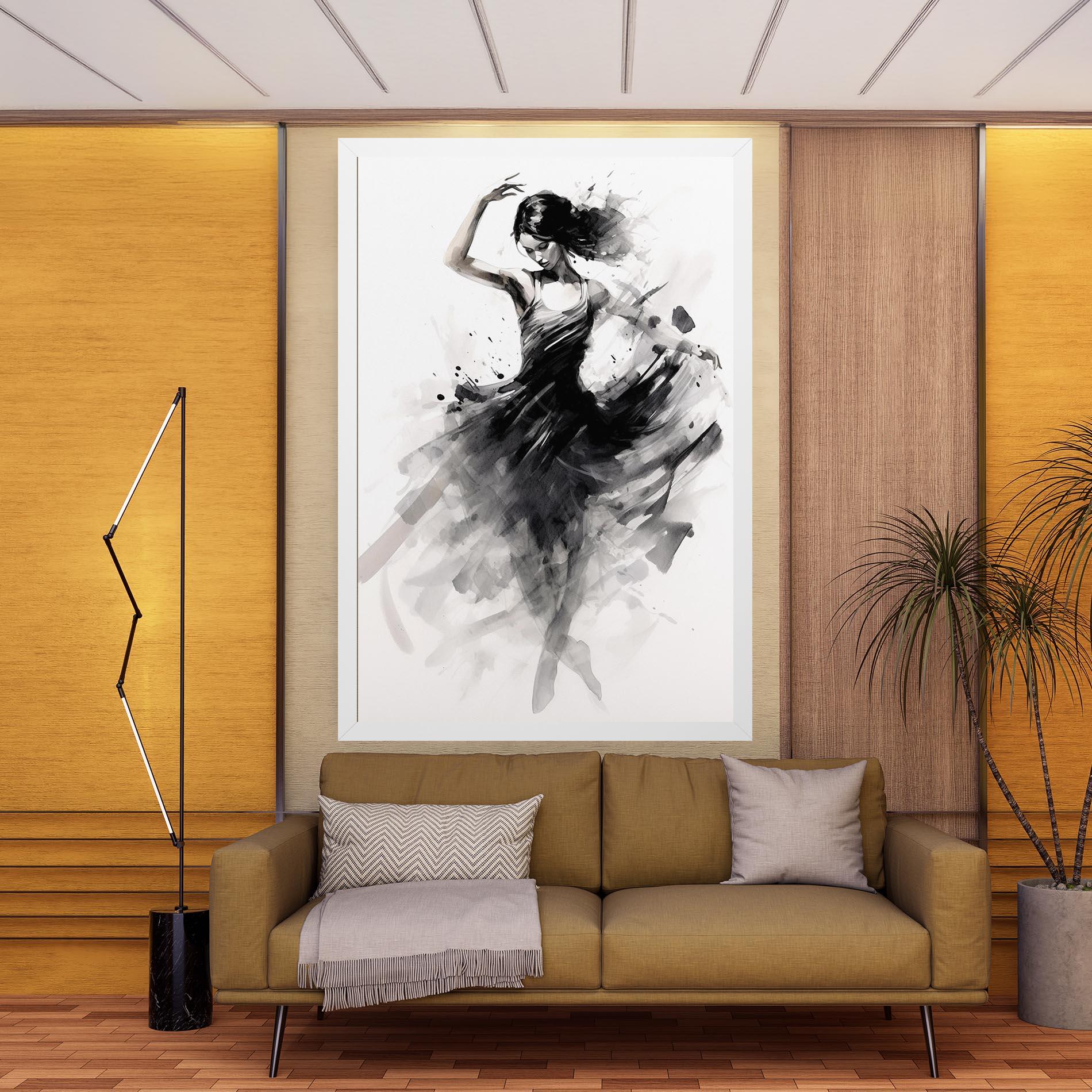 Vászonkép Dancing Woman mockup 9