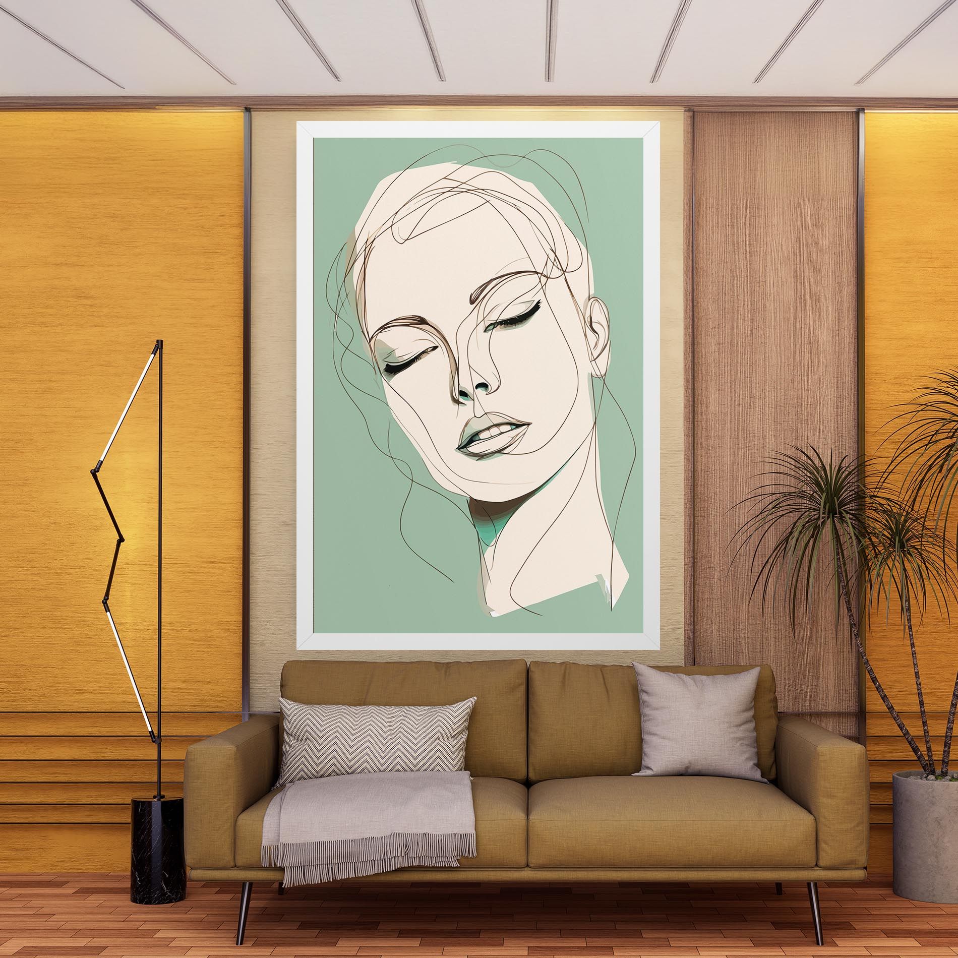 Green White Face mockup 9