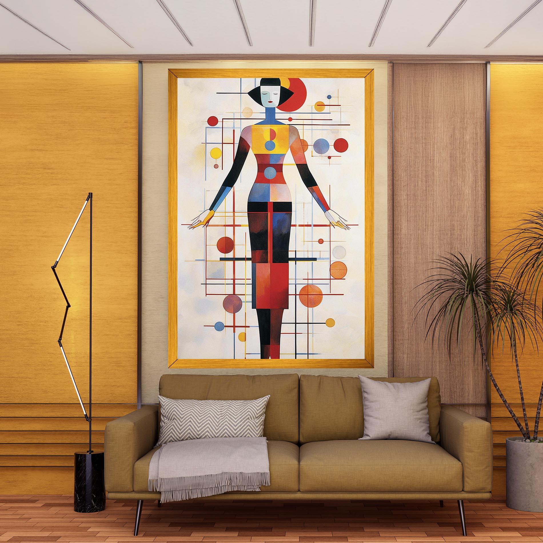 Vászonkép Poster Woman Artist mockup 9