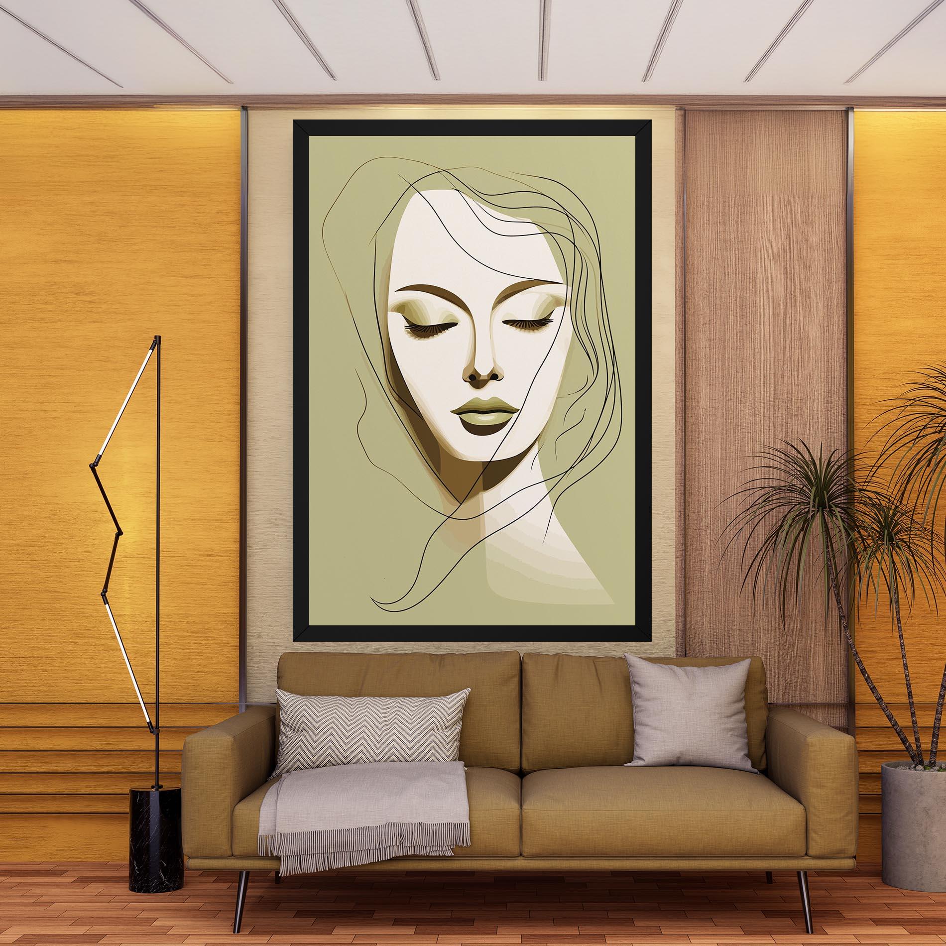 Vászonkép Cream Womans Face mockup 9