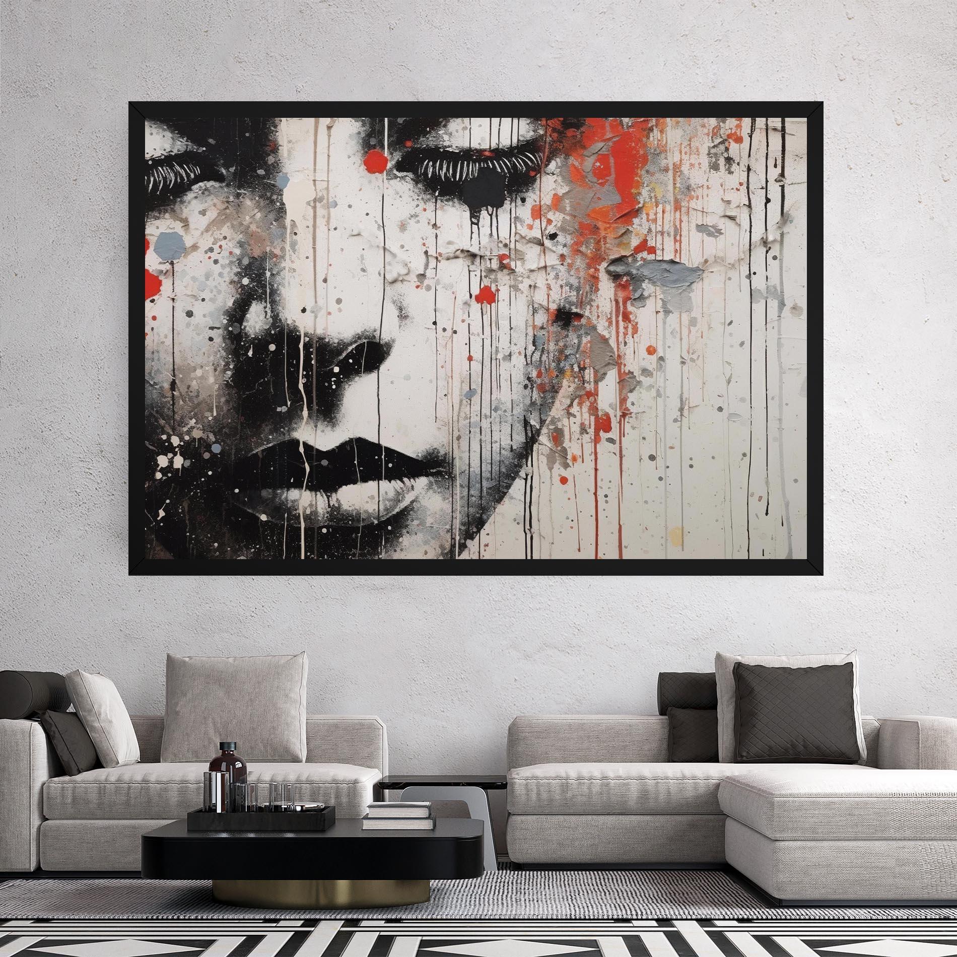 Vászonkép Ink Street Graffiti mockup 2