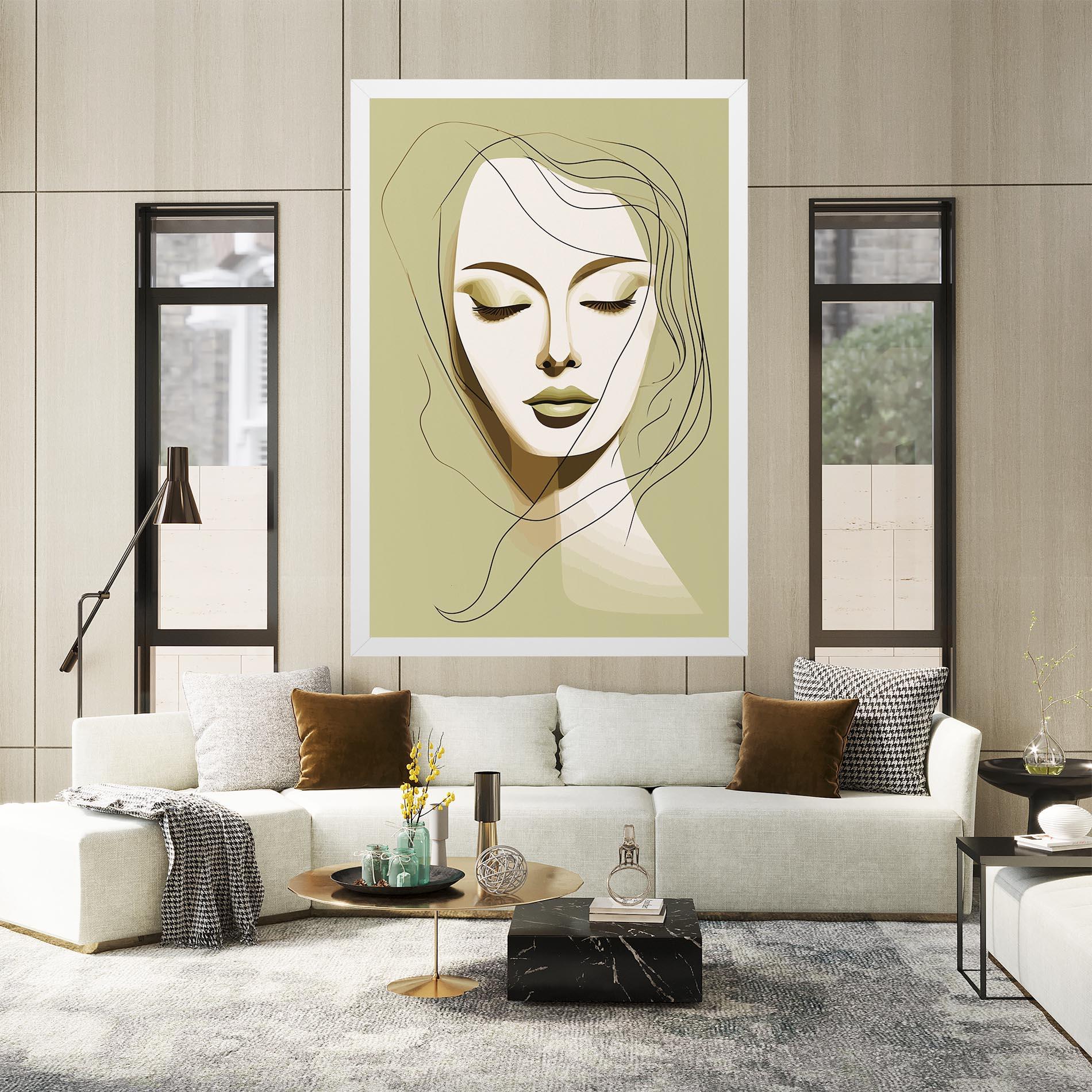 Vászonkép Cream Womans Face mockup 2