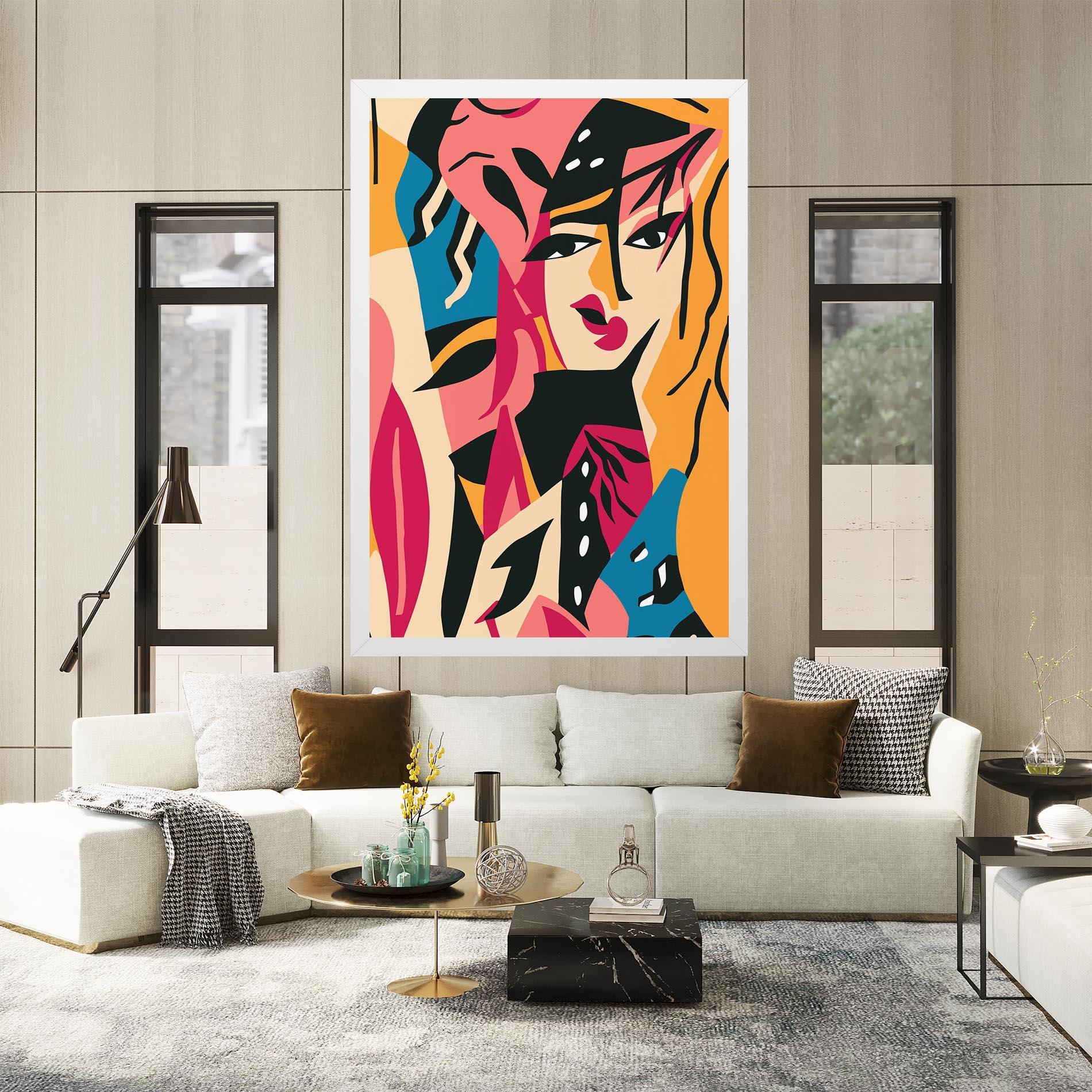 Vászonkép Crowd Face mockup 2