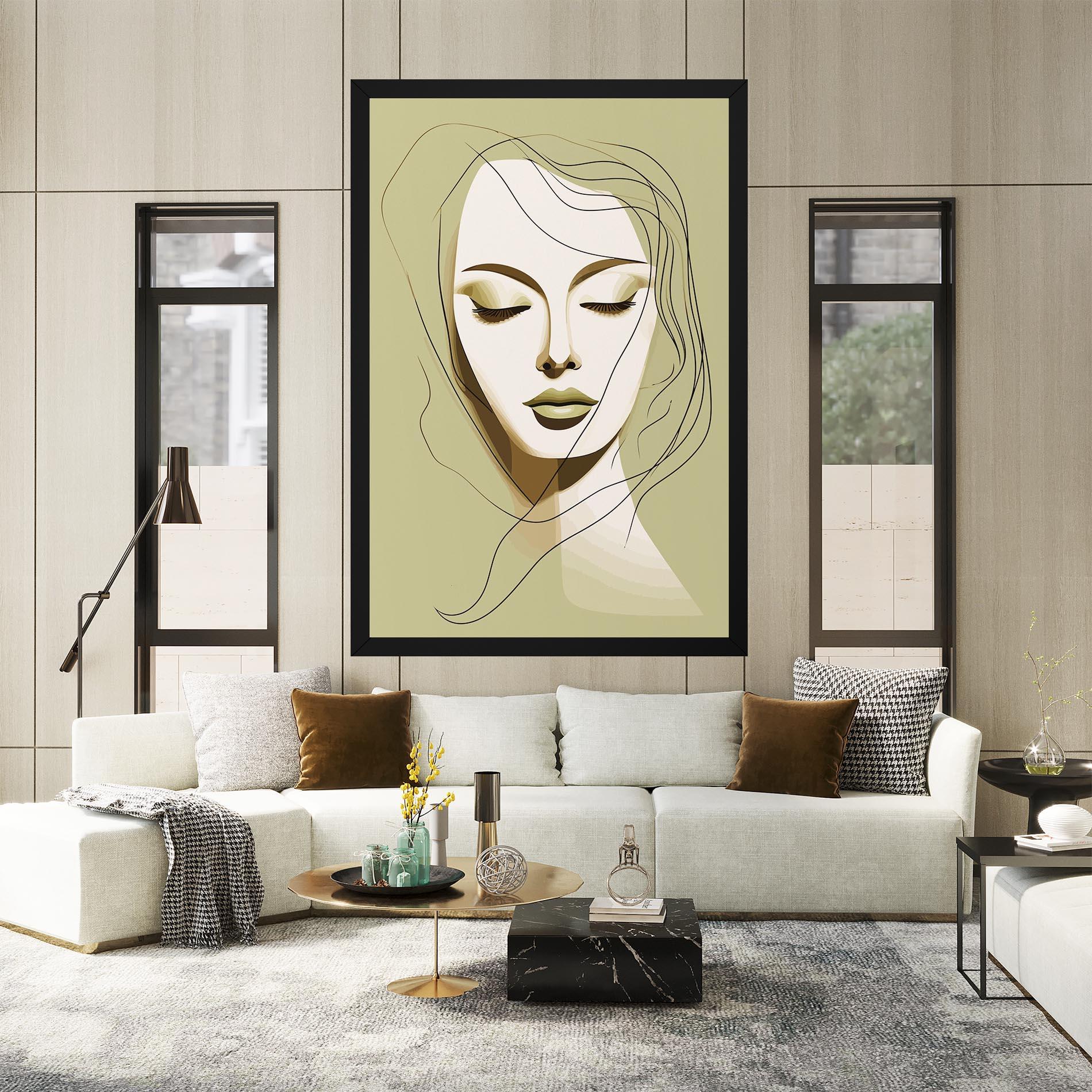 Vászonkép Cream Womans Face mockup 2