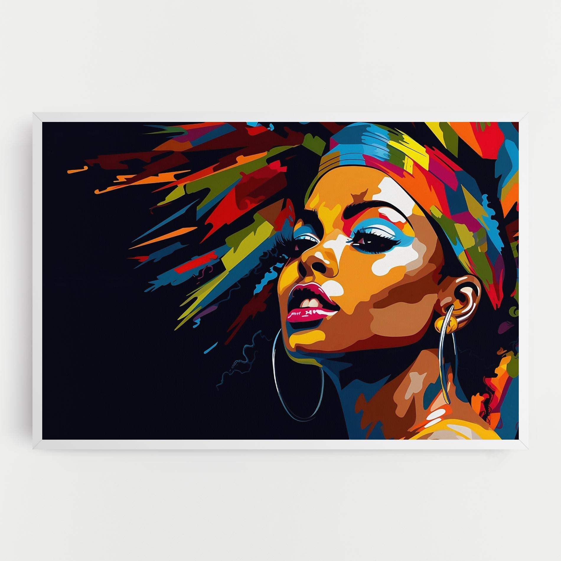 Vászonkép African Woman Portrait mockup 0