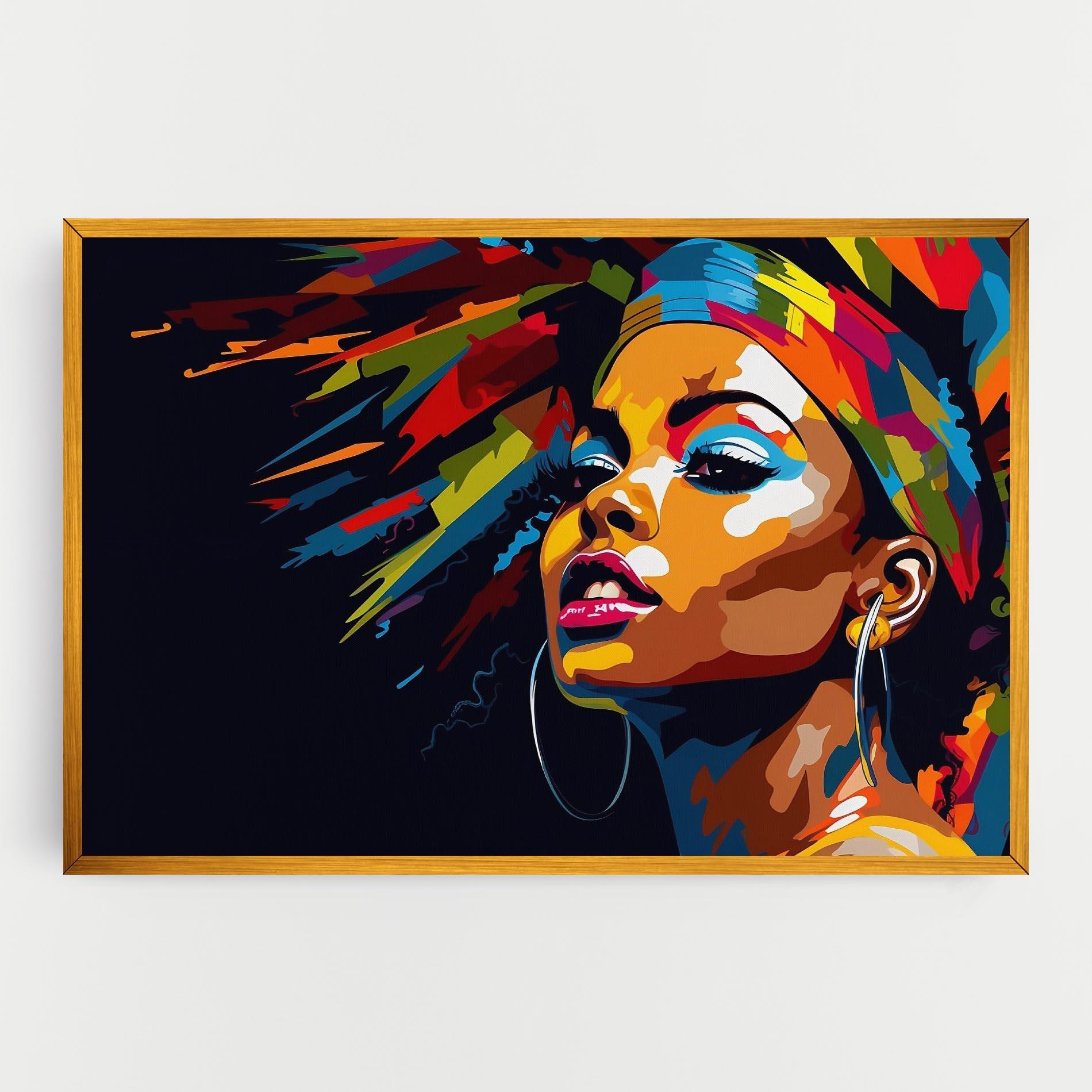 Vászonkép African Woman Portrait mockup 0