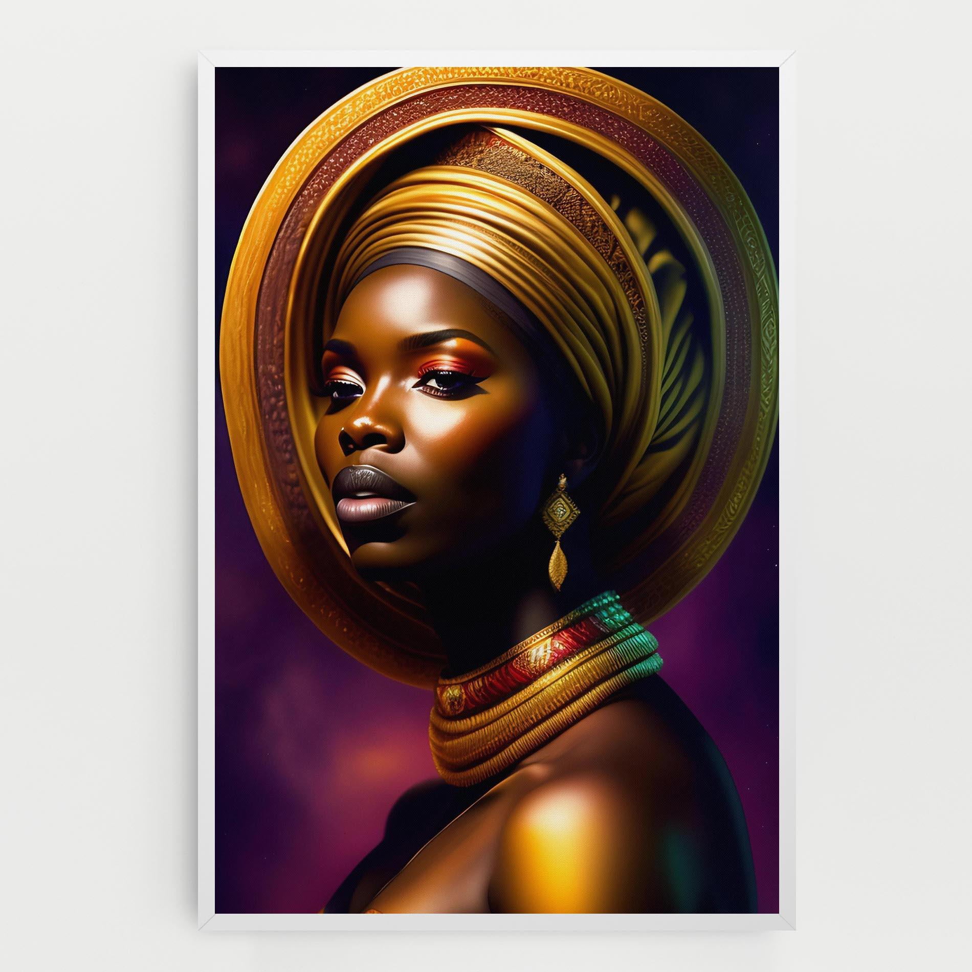 Vászonkép Golden Crown Woman mockup 0