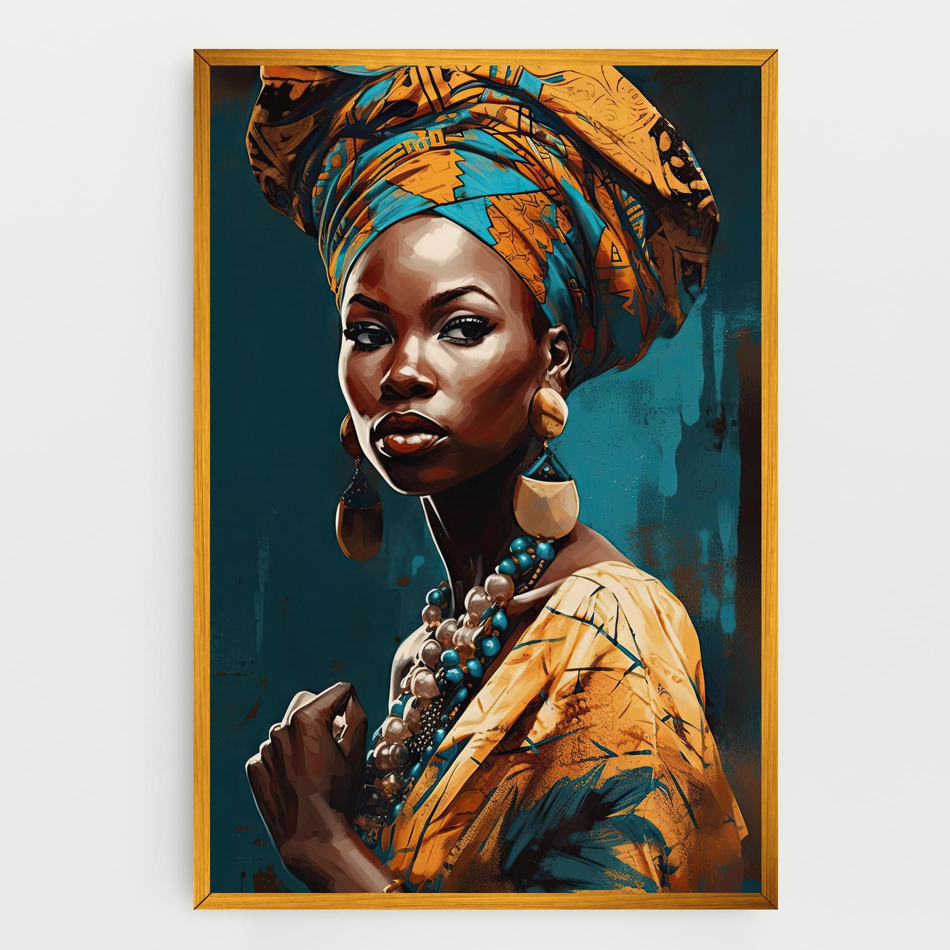 Vászonkép Azure Chic Woman mockup 0