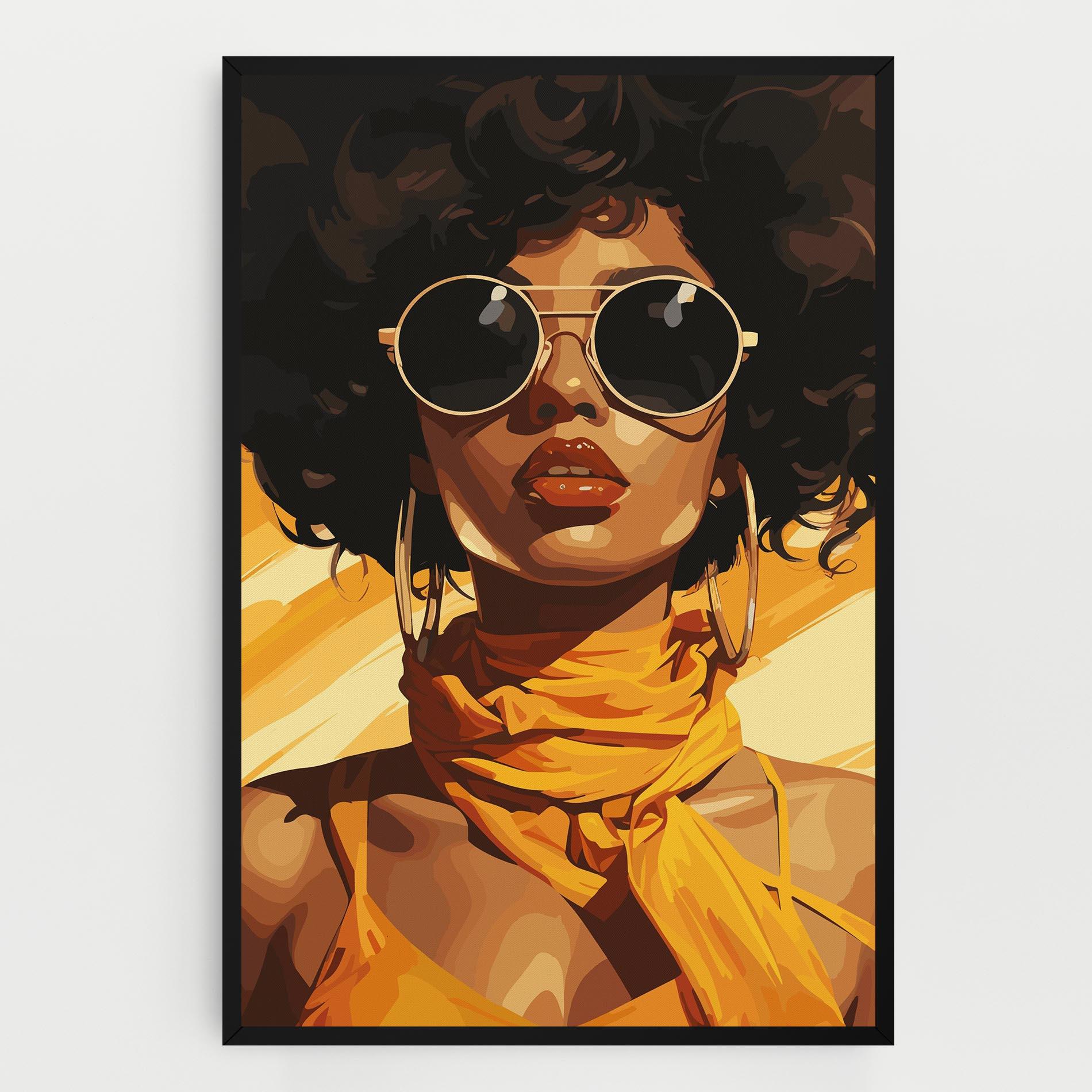 Vászonkép African Yellow Woman mockup 0