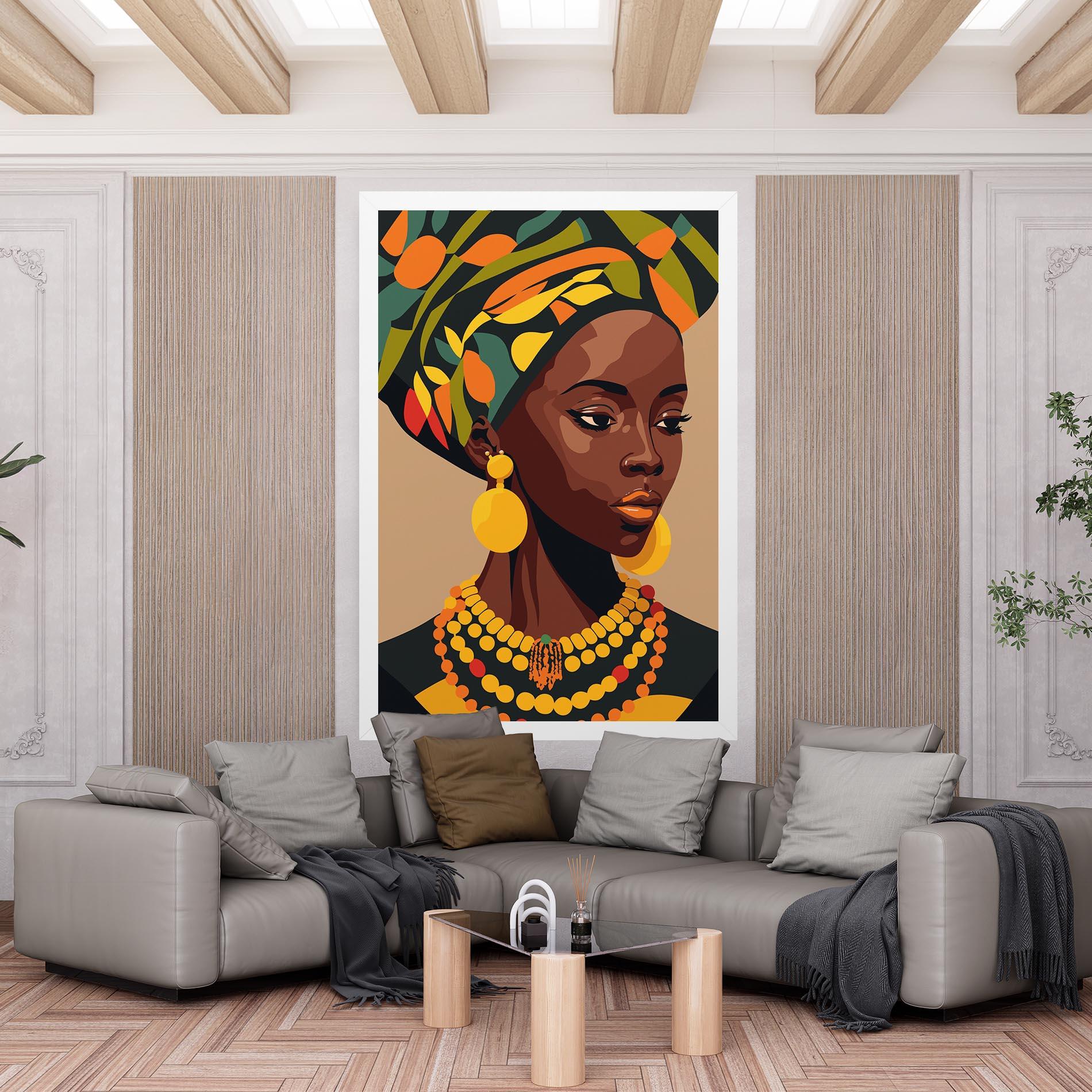 Vászonkép African Earrings mockup 6