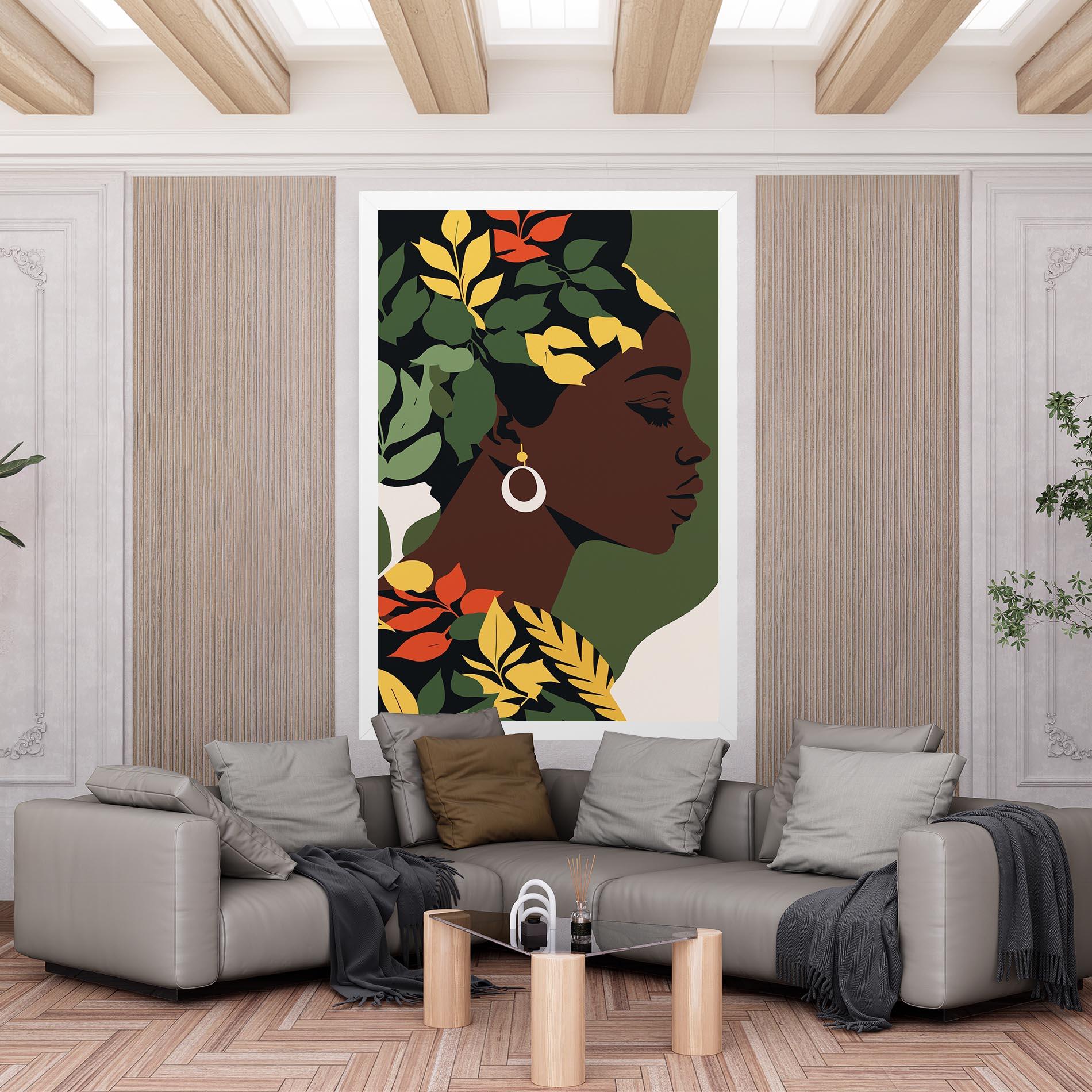 Vászonkép Yellow Leaf Africa mockup 6