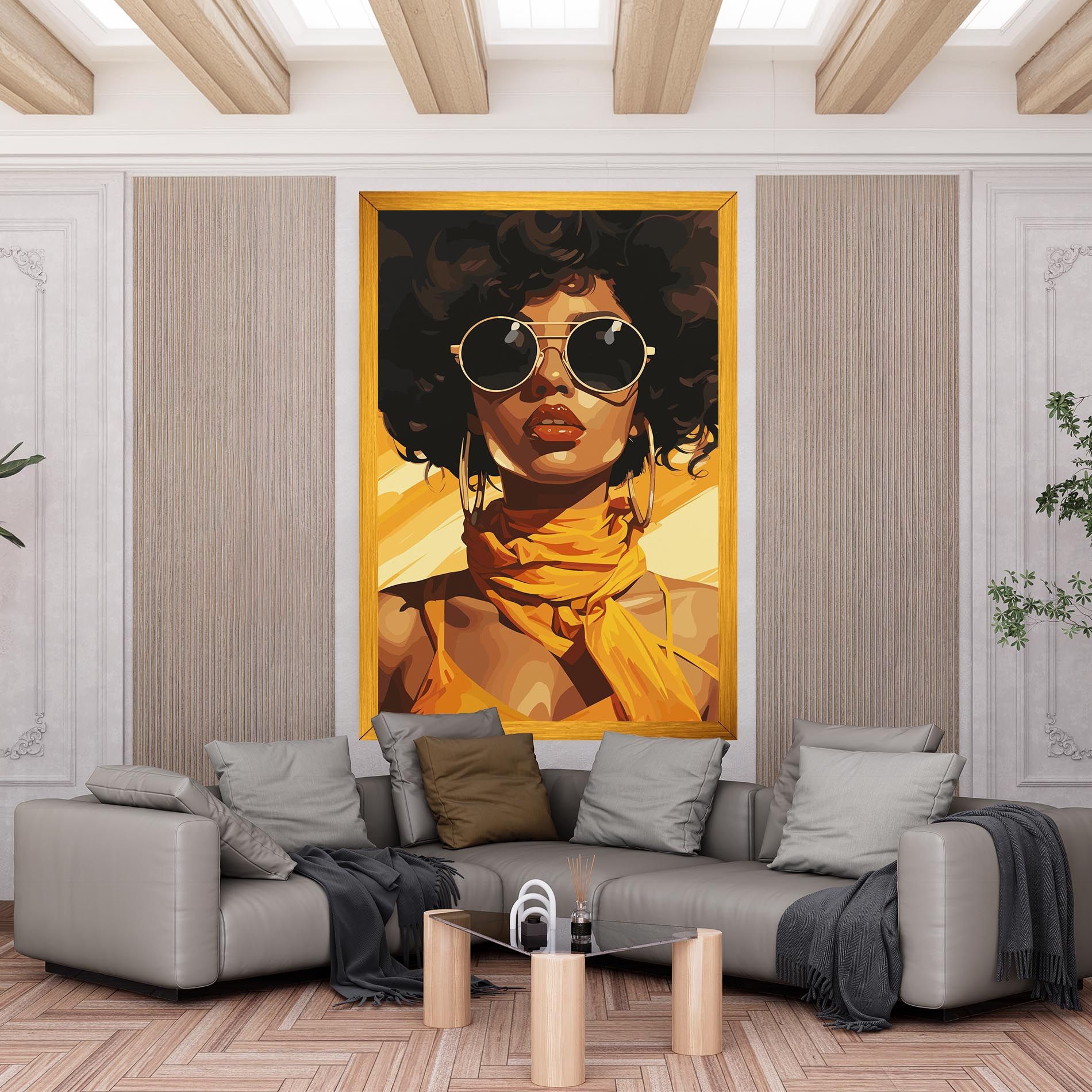 African Yellow Woman mockup 6