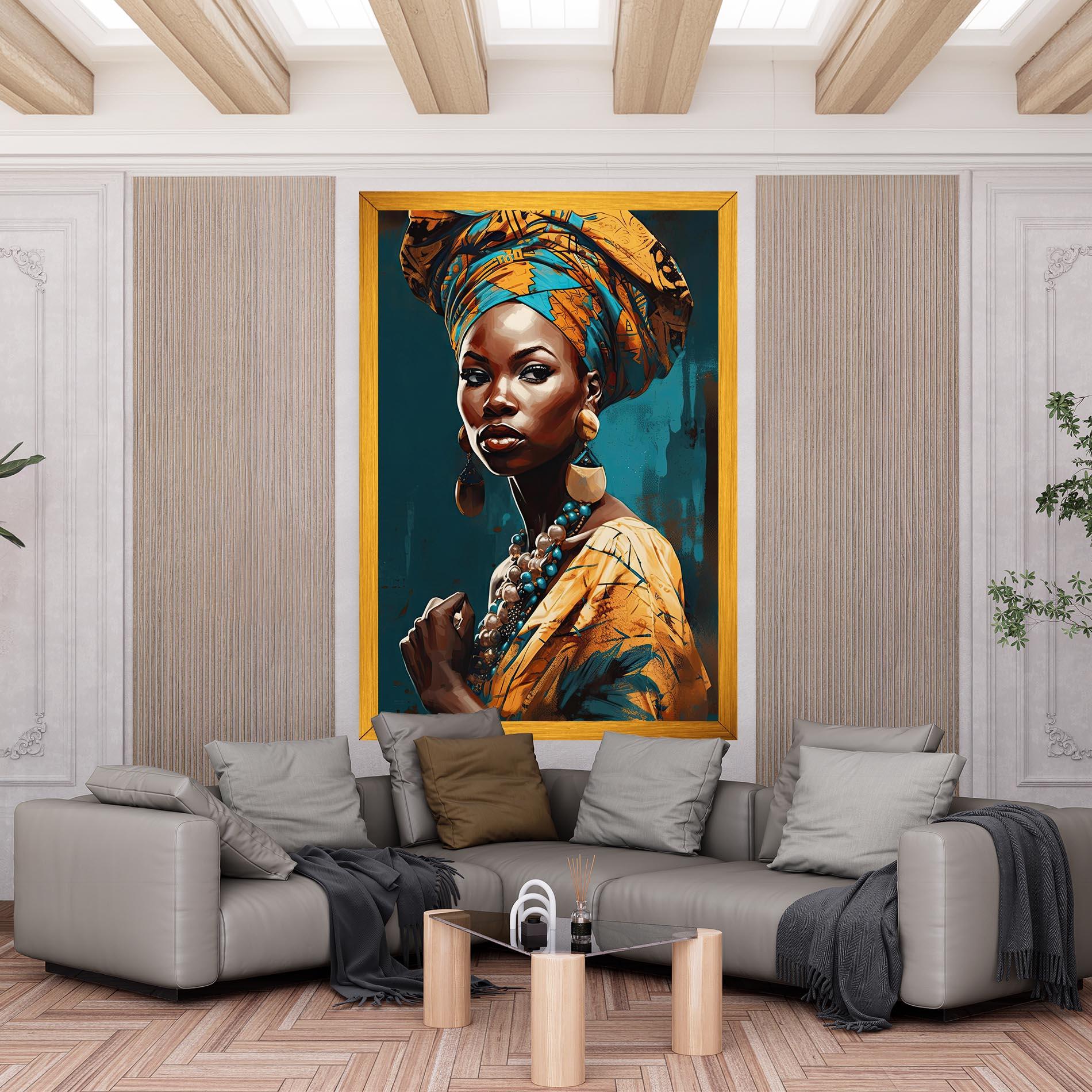 Vászonkép Azure Chic Woman mockup 6