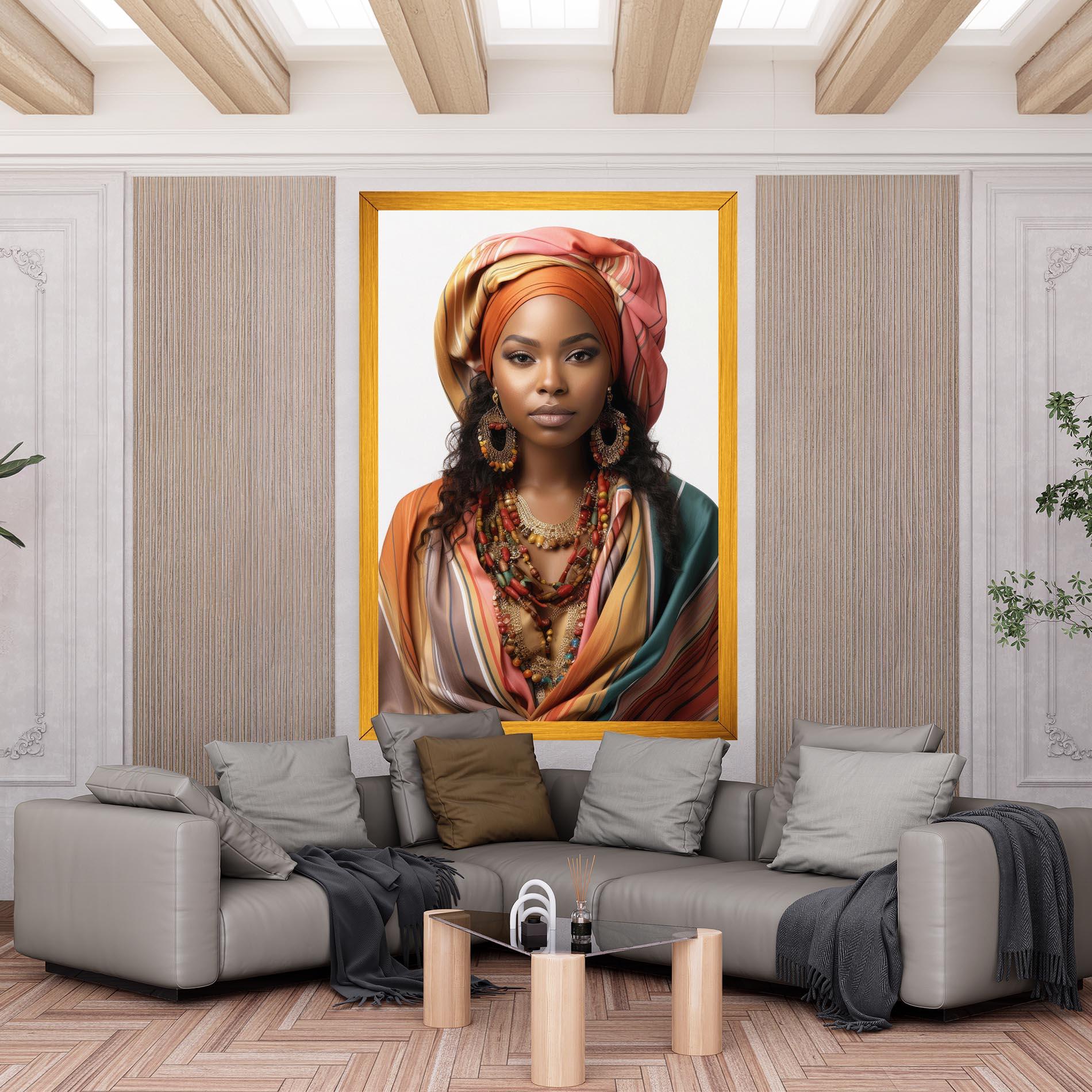 Vászonkép East African Woman mockup 6