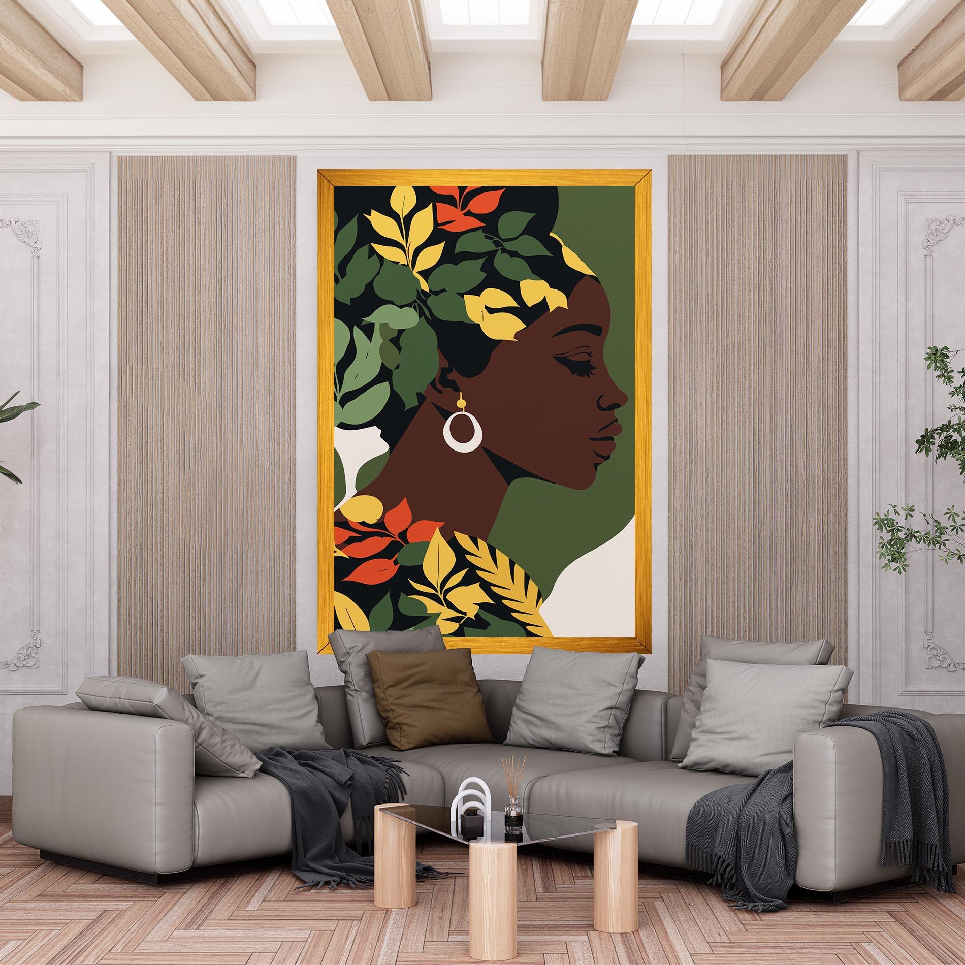 Vászonkép Yellow Leaf Africa mockup 6
