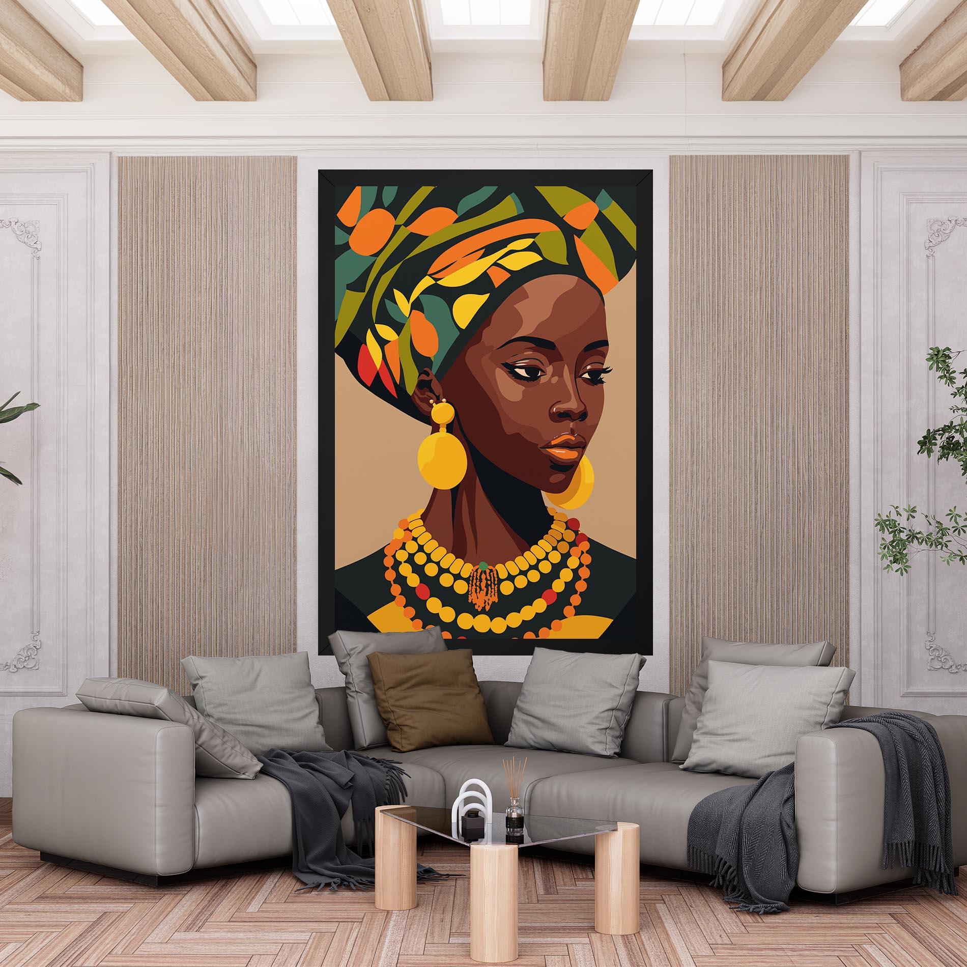 Vászonkép African Earrings mockup 6