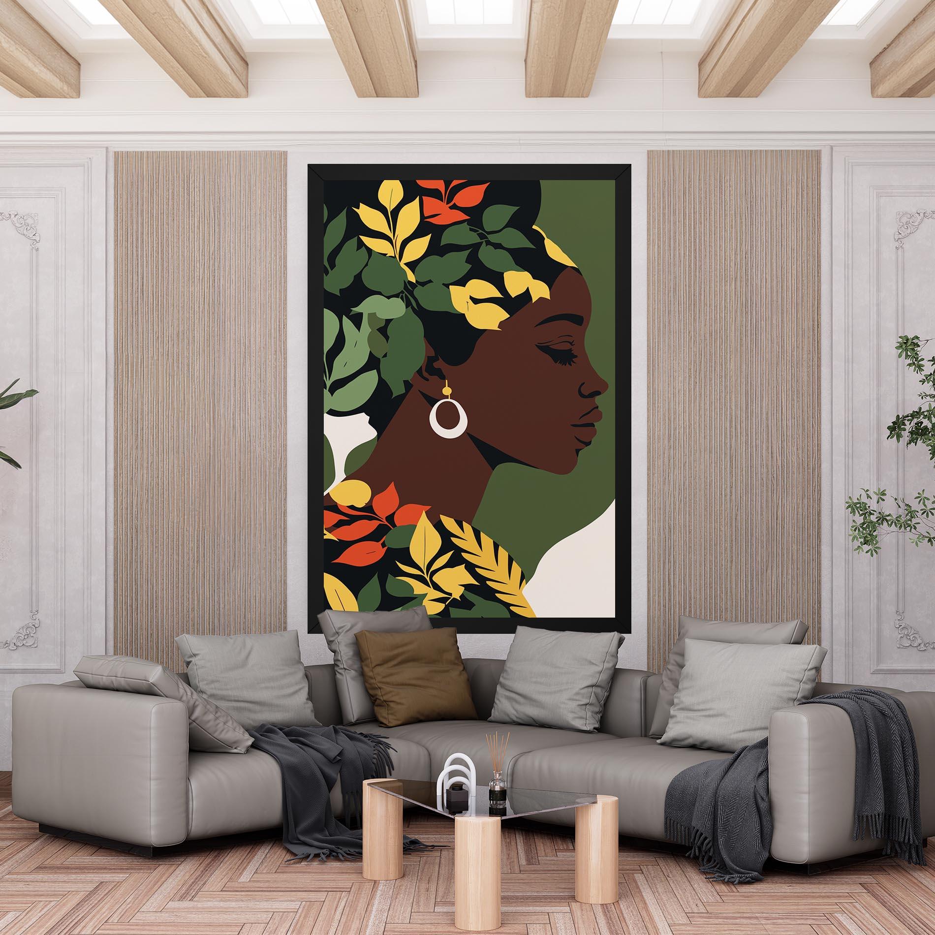 Vászonkép Yellow Leaf Africa mockup 6