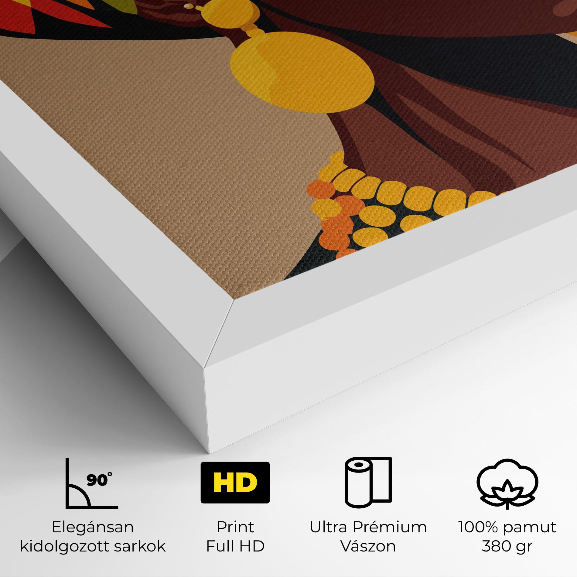 Vászonkép African Earrings mockup 4