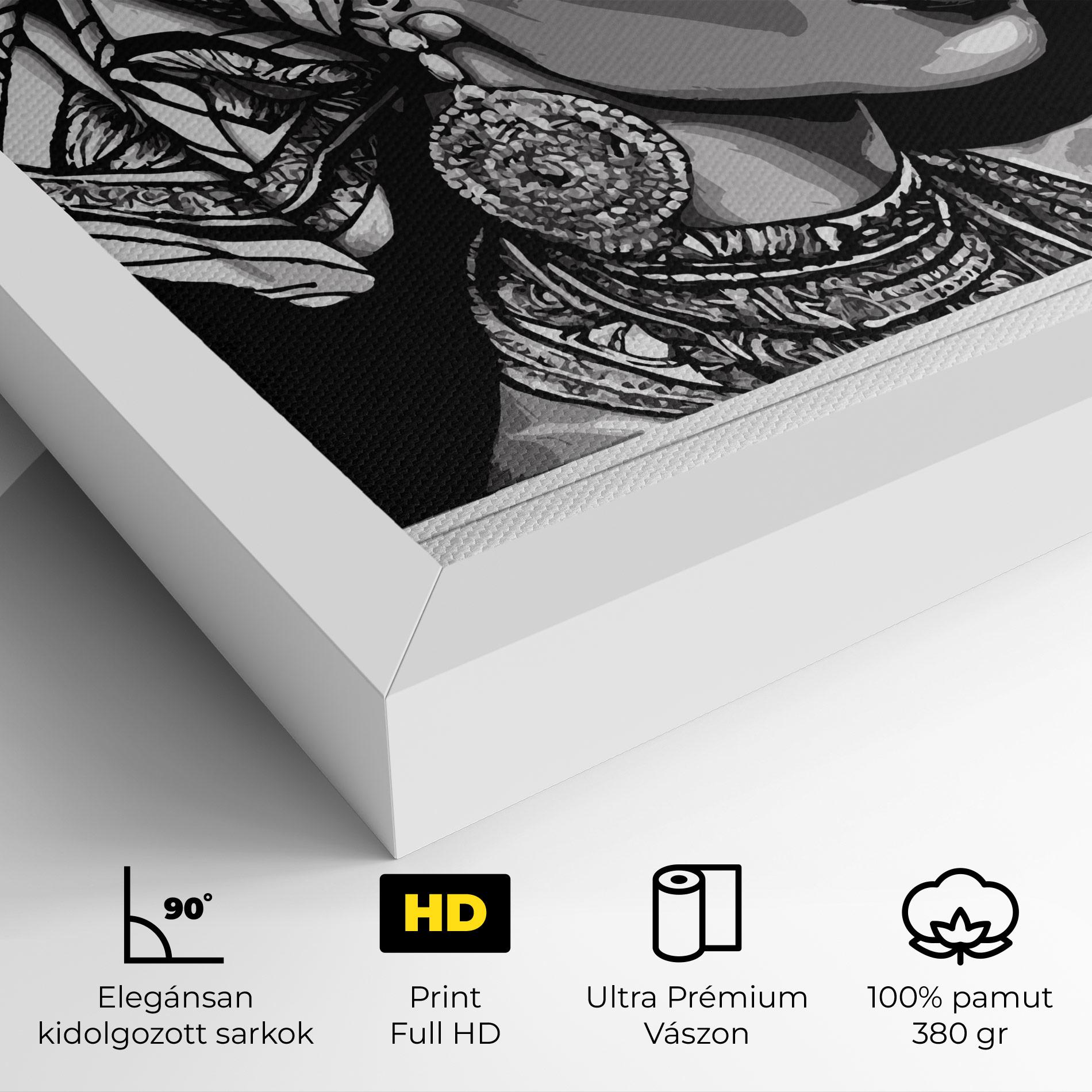 Vászonkép Beautiful African Lady mockup 4