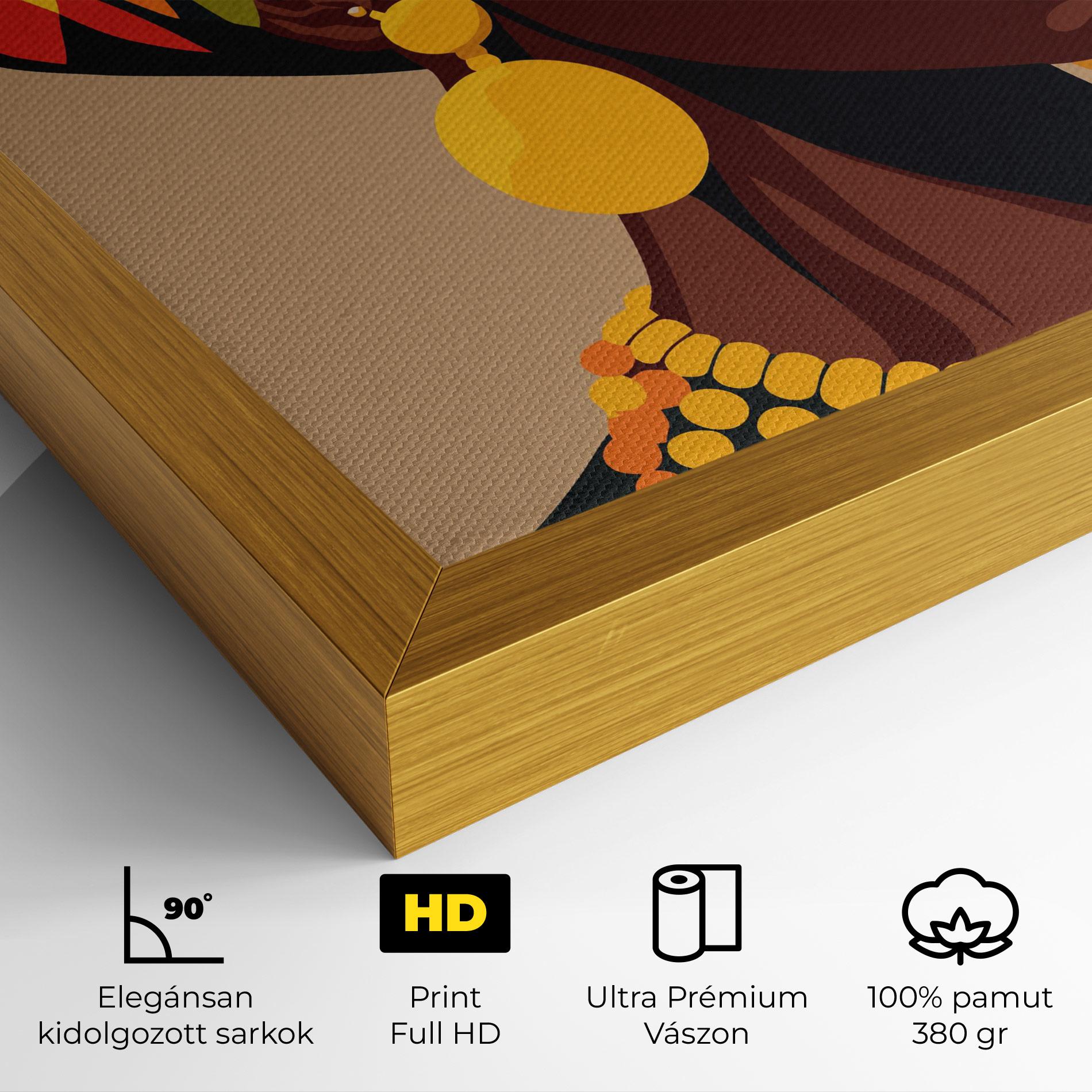 Vászonkép African Earrings mockup 4