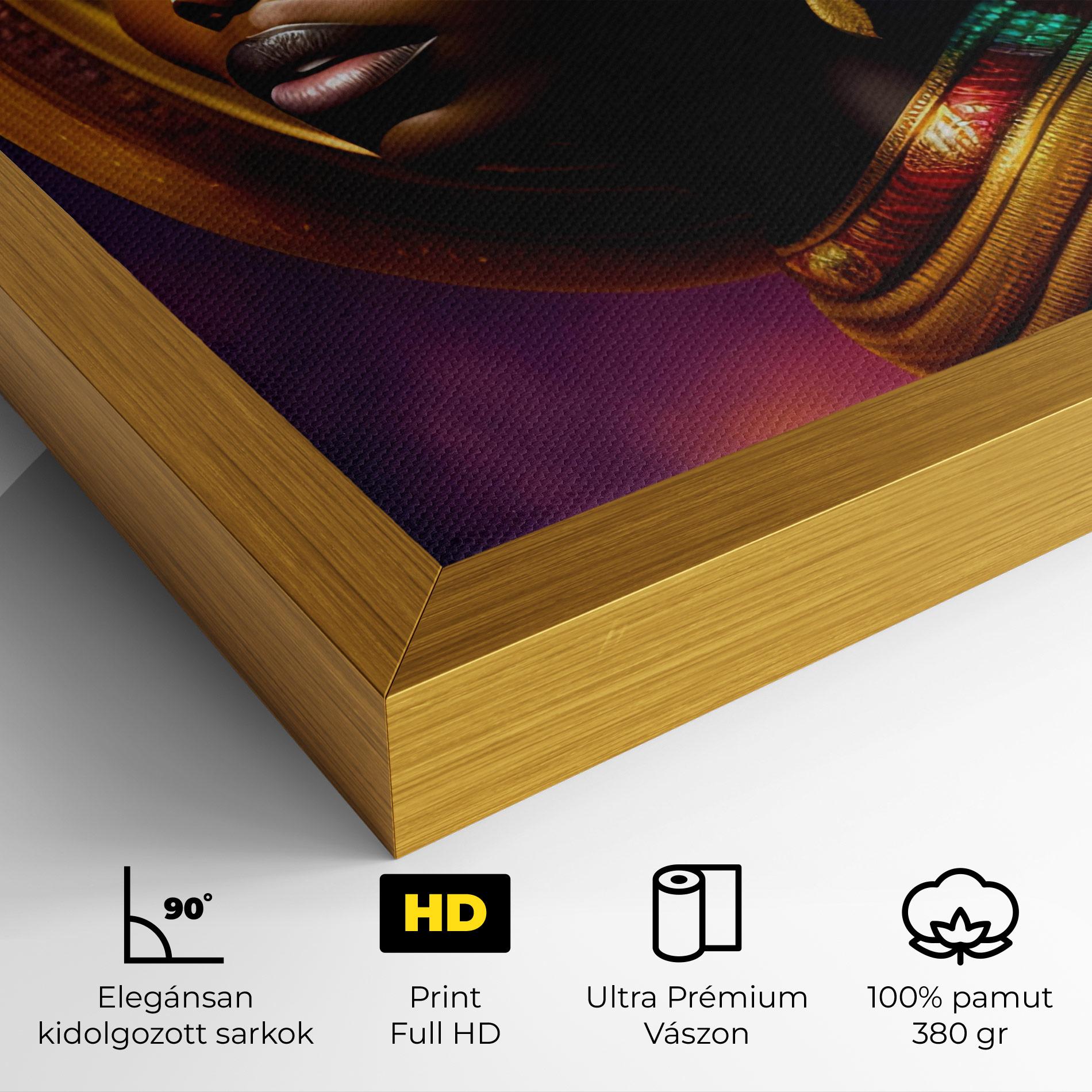 Vászonkép Golden Crown Woman mockup 4