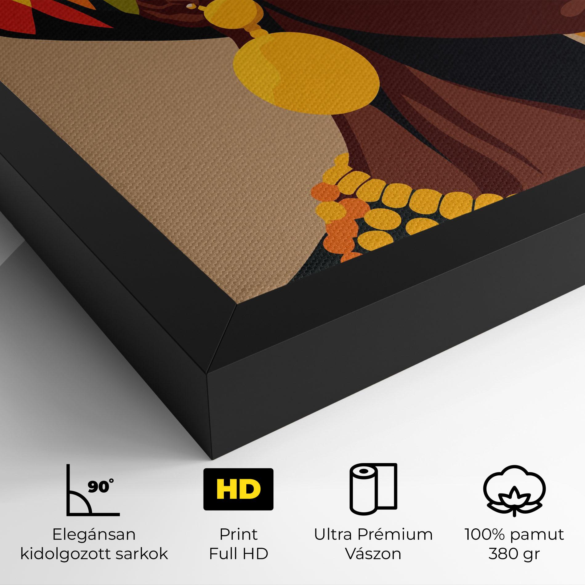 Vászonkép African Earrings mockup 4