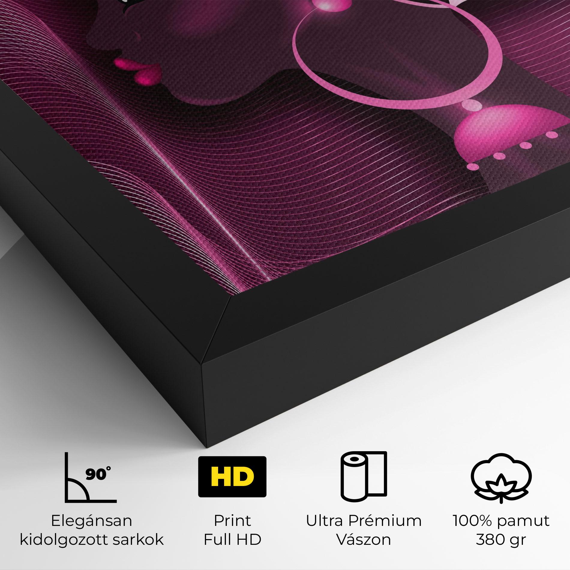 Vászonkép African Pink Woman mockup 4