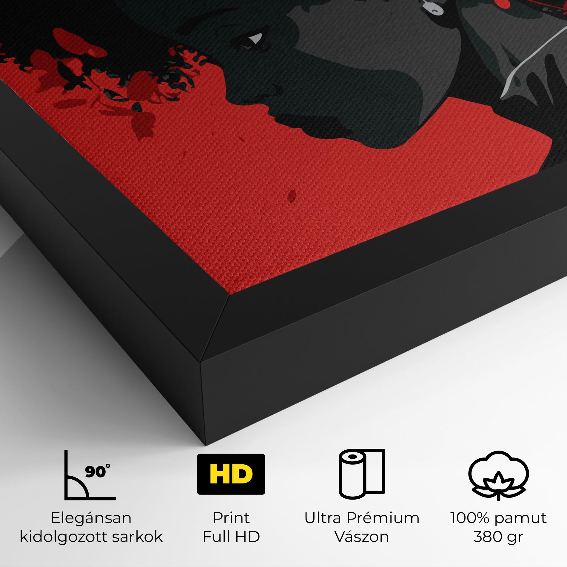 Vászonkép African Red Flower mockup 4