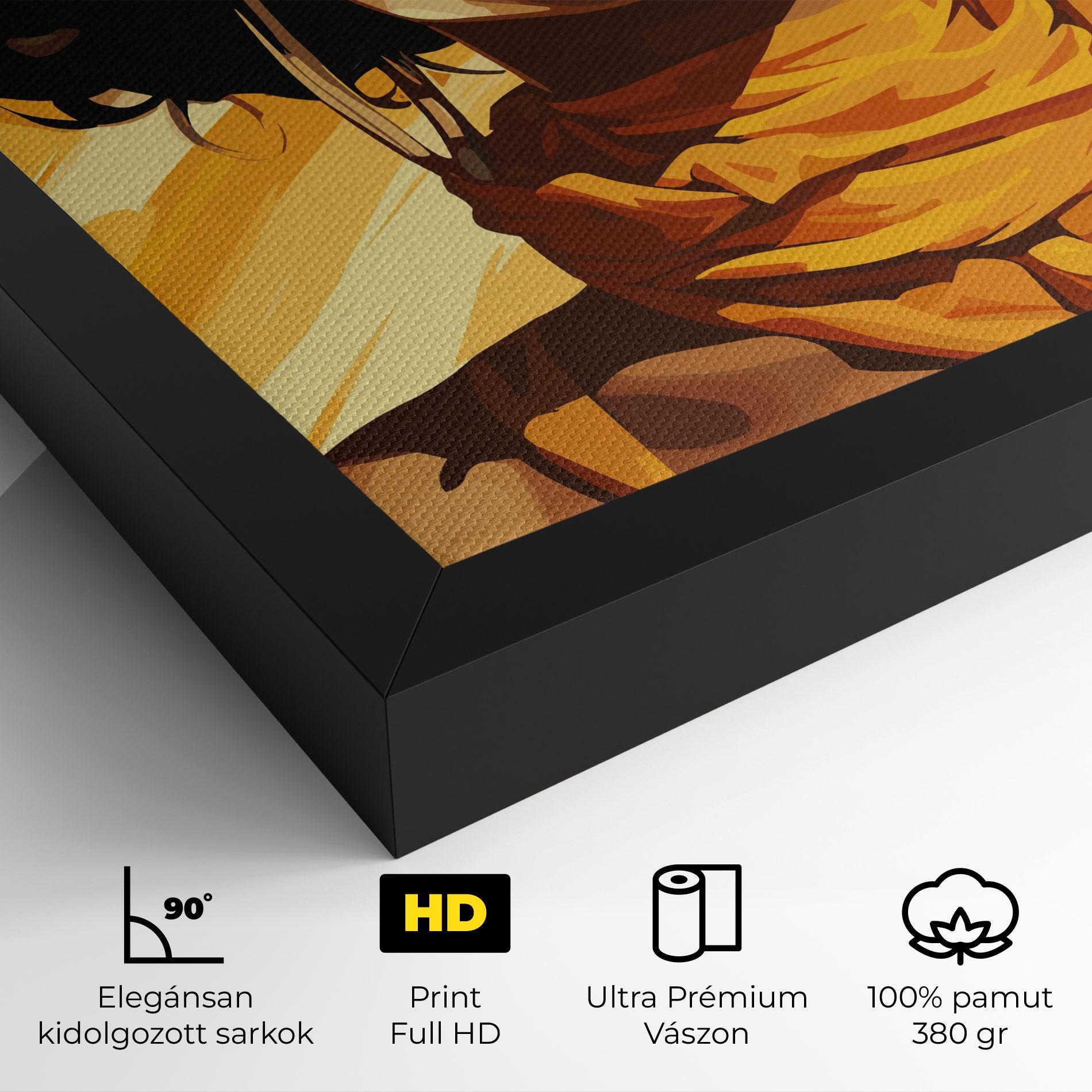 Vászonkép African Yellow Woman mockup 4